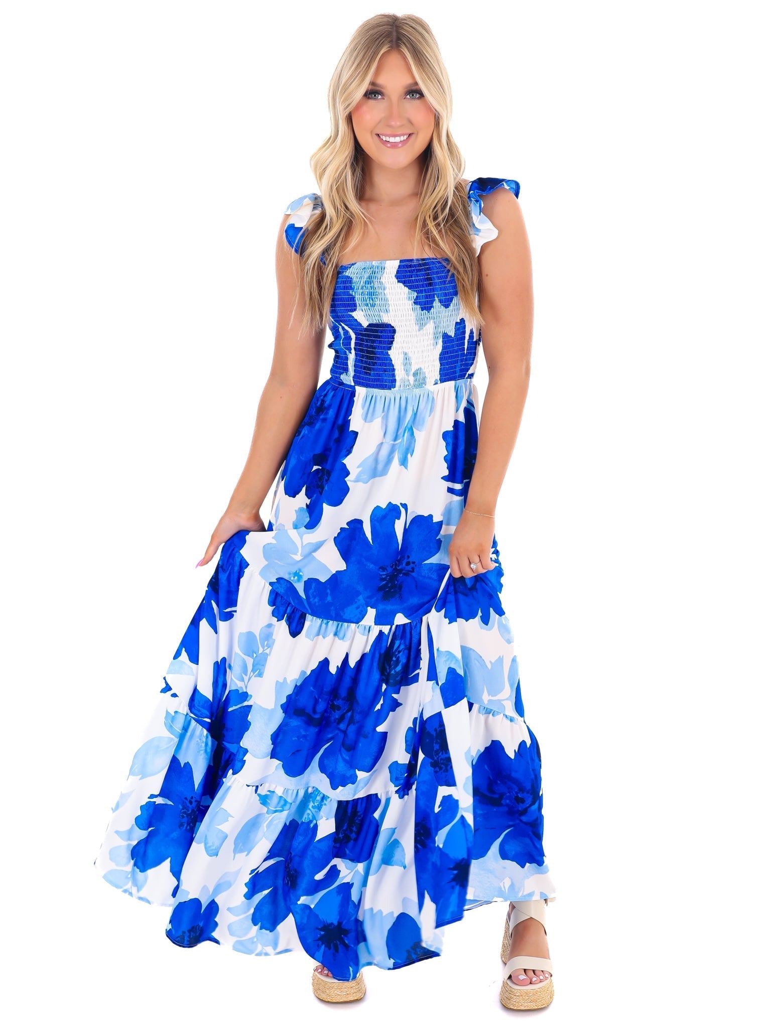 Move Forward Floral Maxi Dress