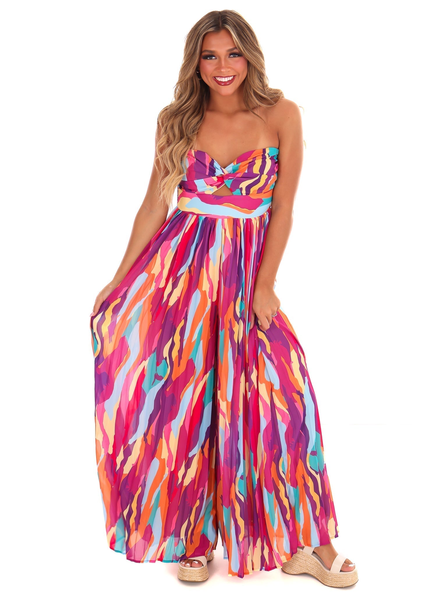 Wear Your Confidence Print Jumpsuit