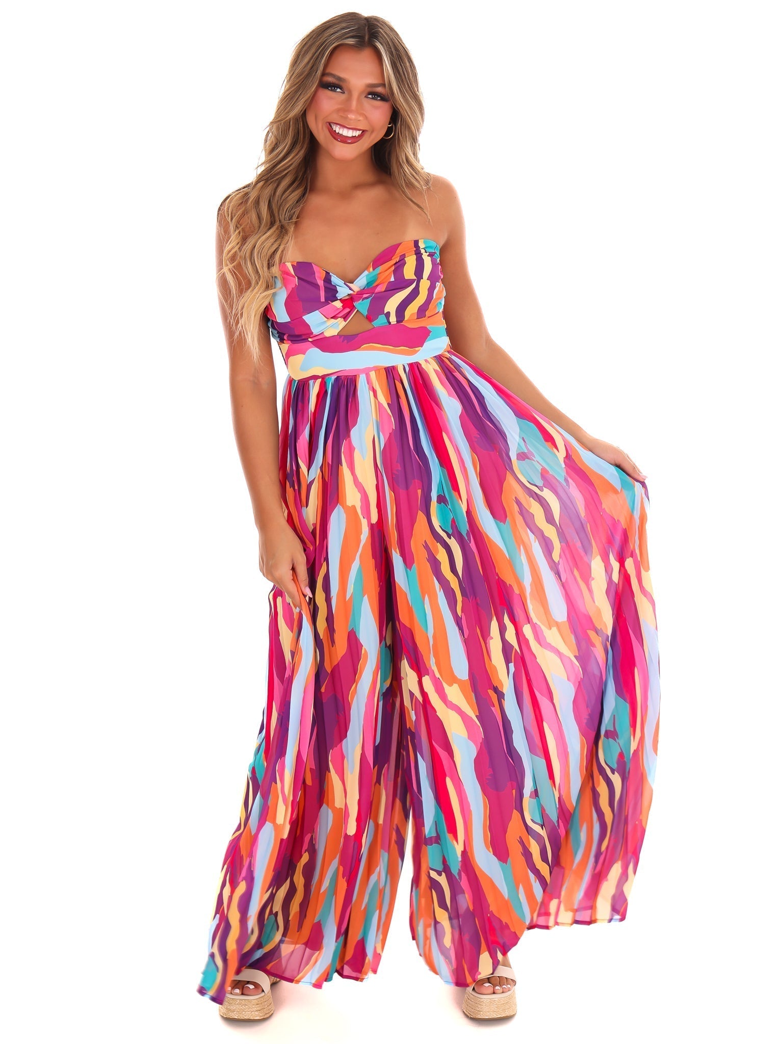 Wear Your Confidence Print Jumpsuit