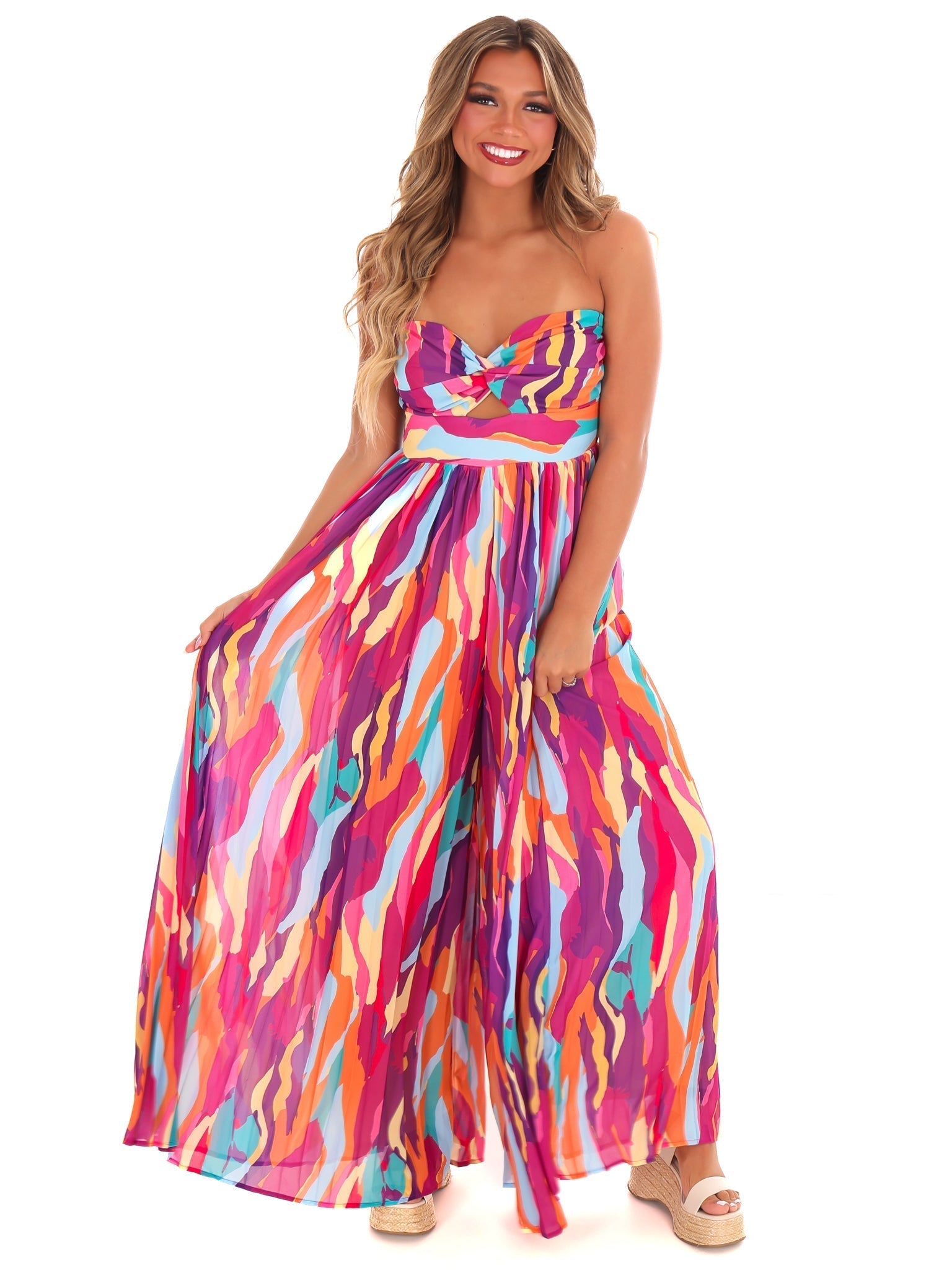 Wear Your Confidence Print Jumpsuit