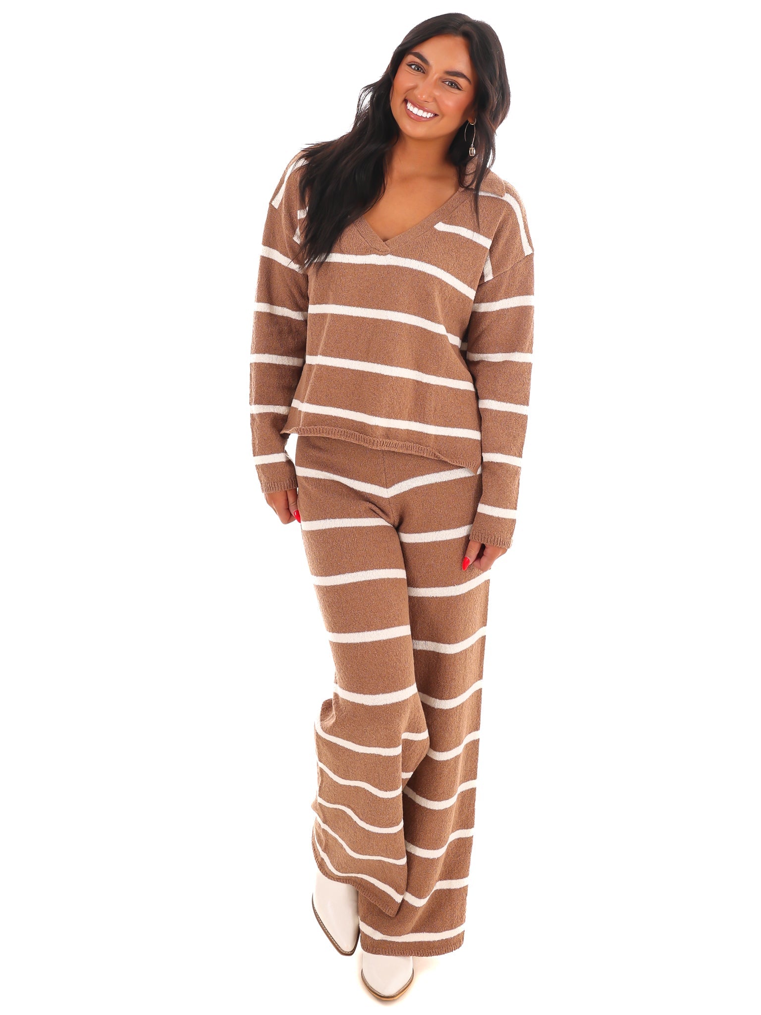 Weekend Wonder Stripe Sweater Set