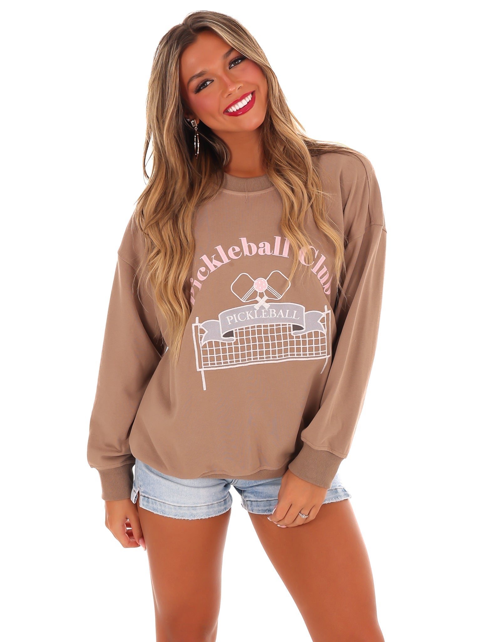 Pickleball Club Oversized Sweatshirt
