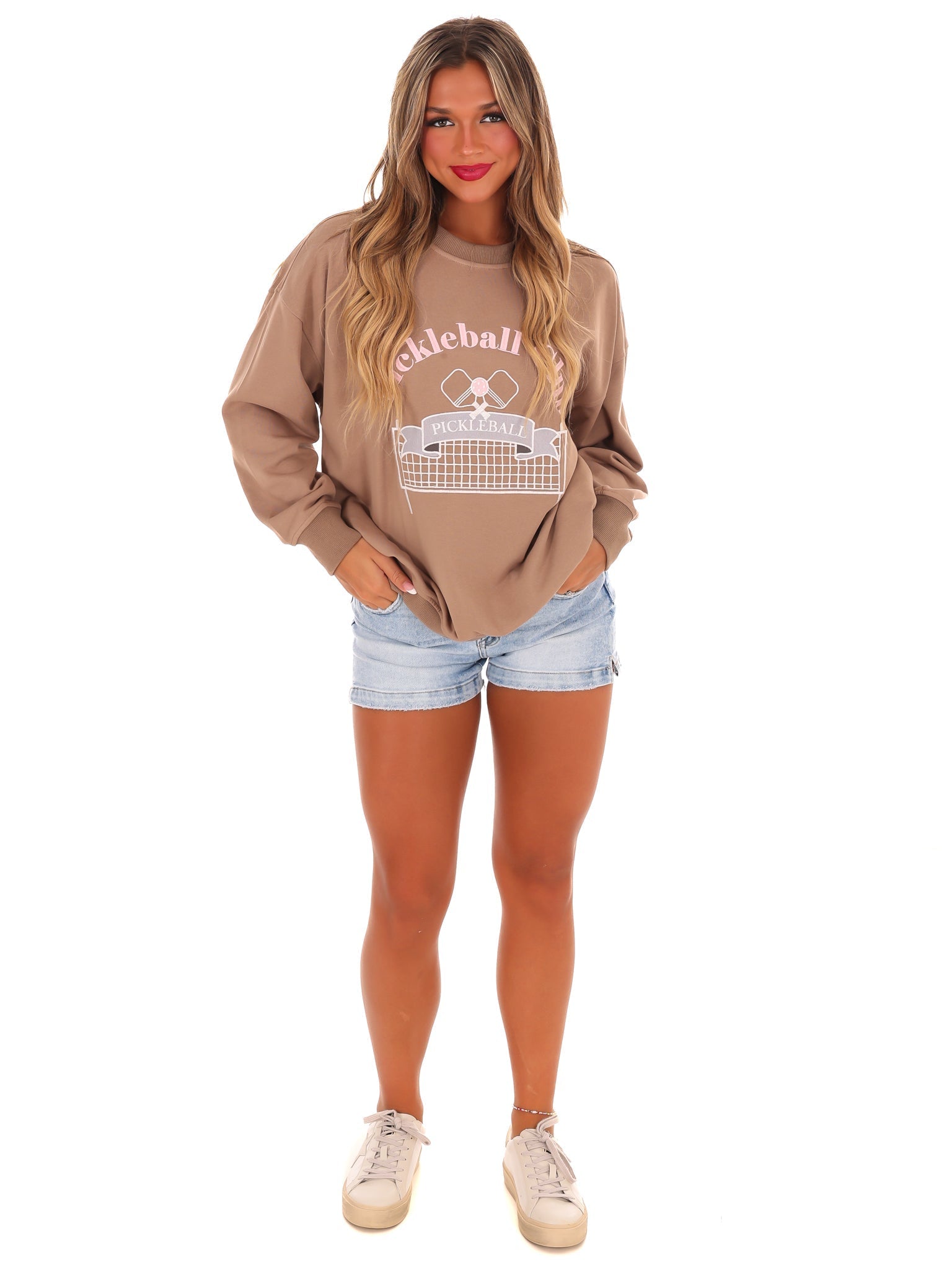 Pickleball Club Oversized Sweatshirt