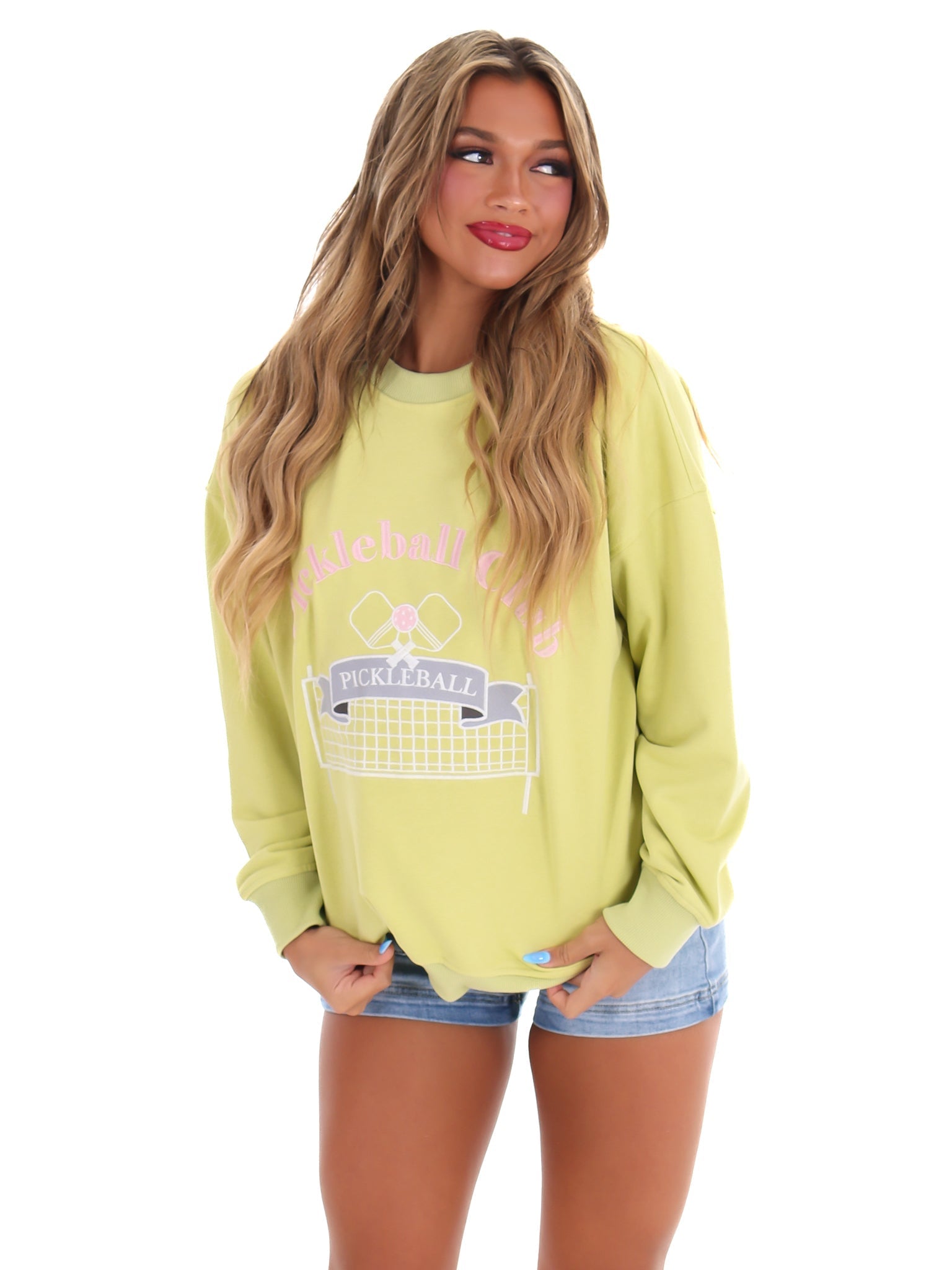 Pickleball Club Oversized Sweatshirt