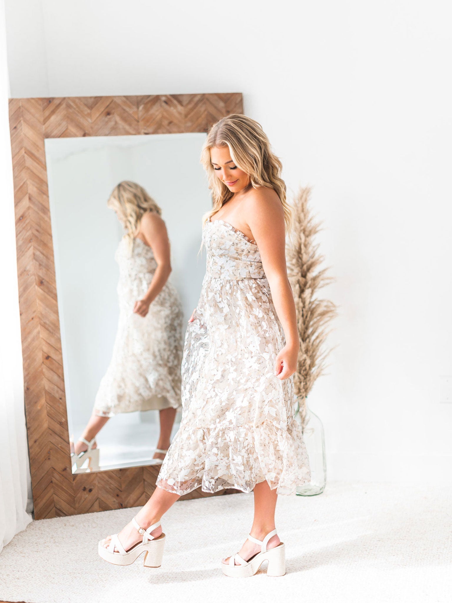 Our Song Floral Midi Dress