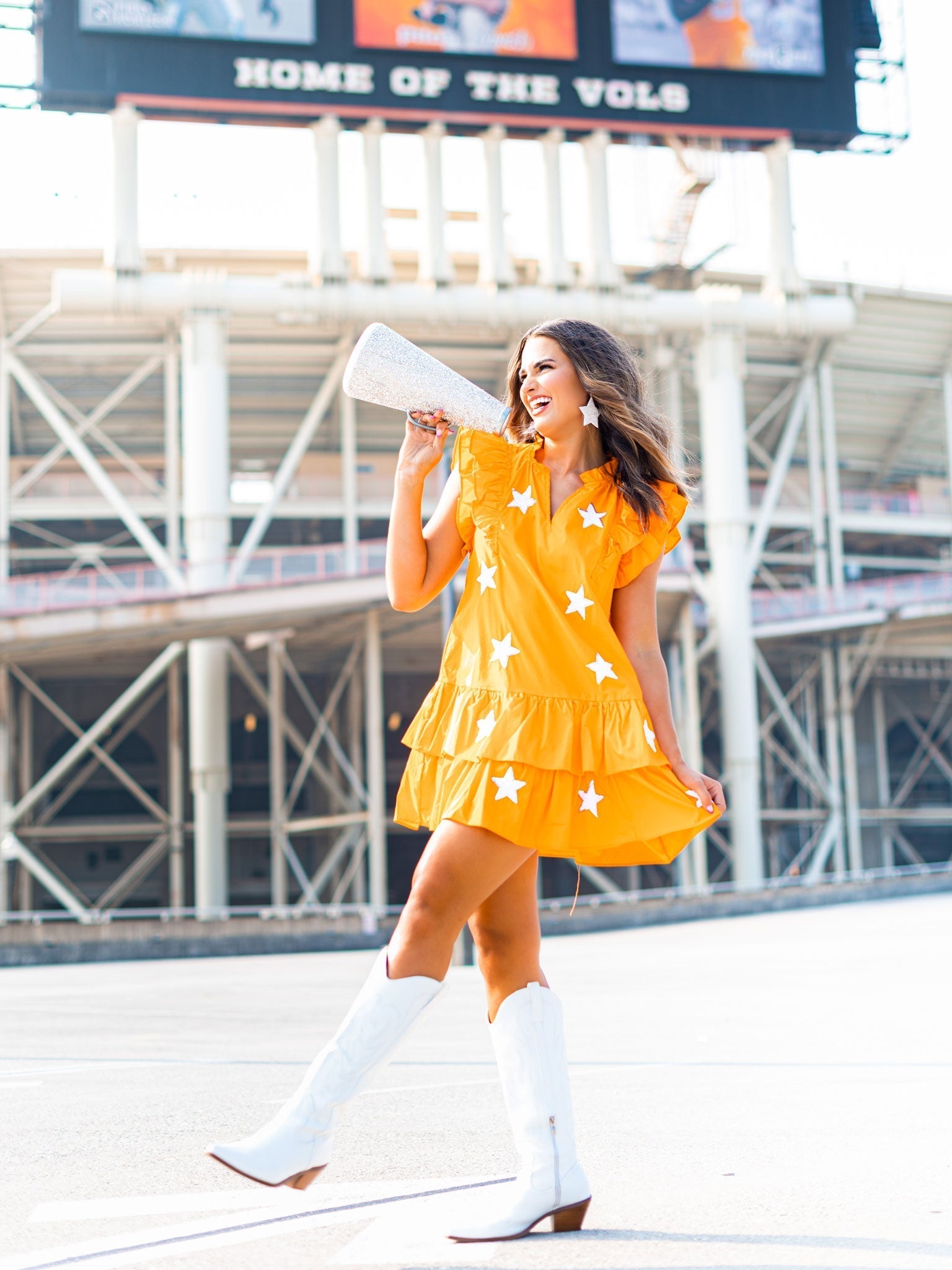 Win It All Sequin Star Dress