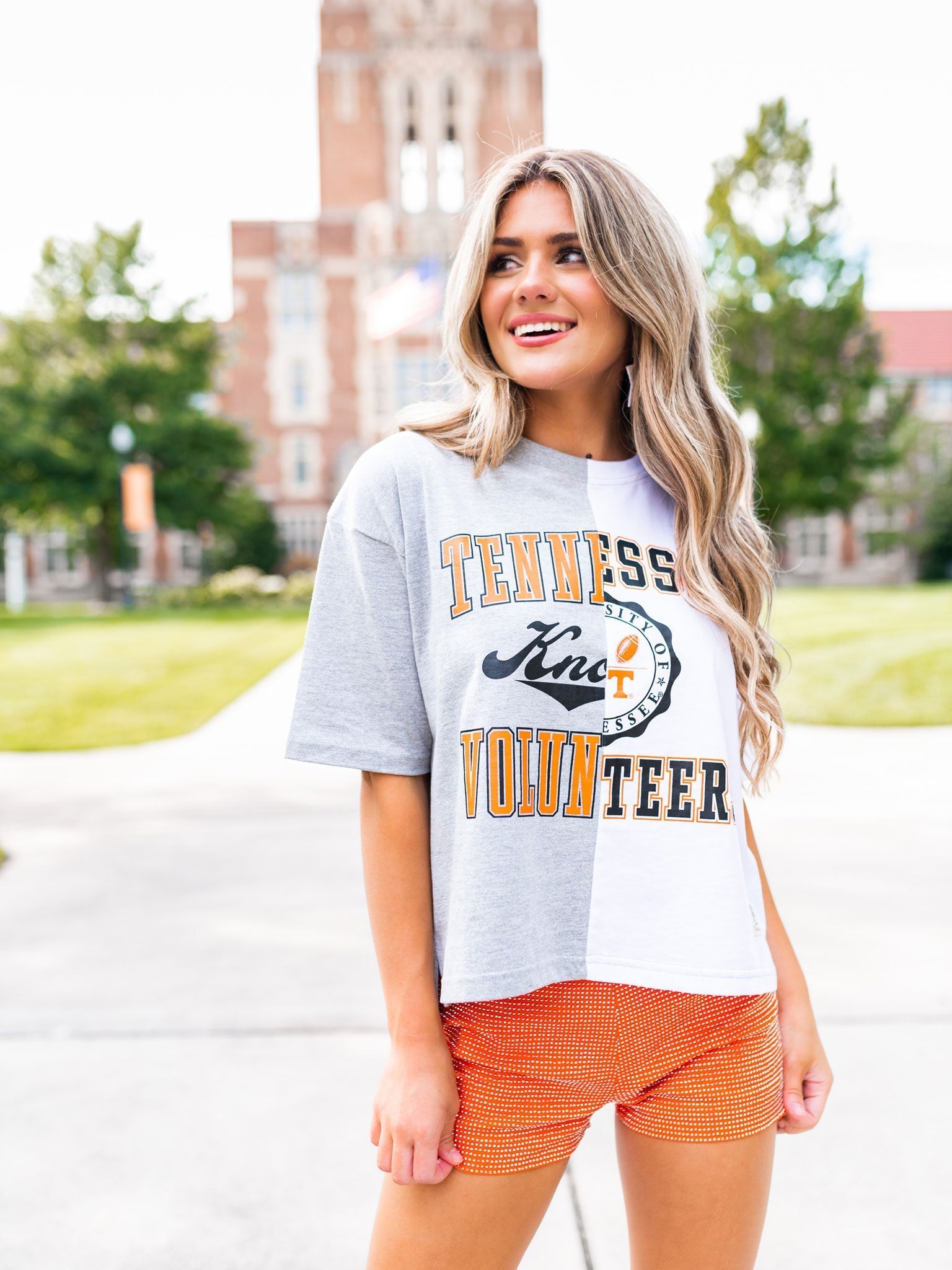 Tennessee Half & Half Waist Length Top