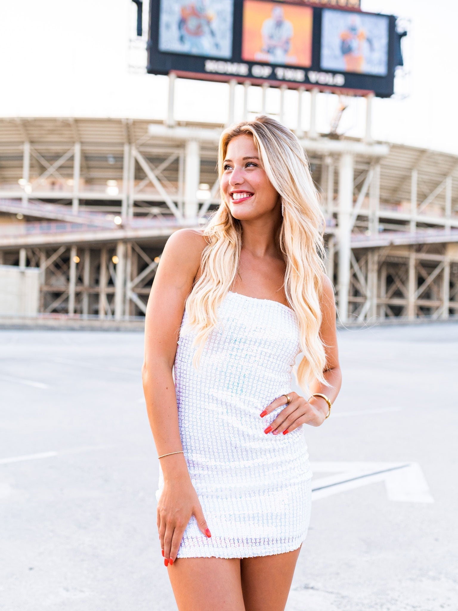 V-I-C-T-O-R-Y Sequin Mini Dress