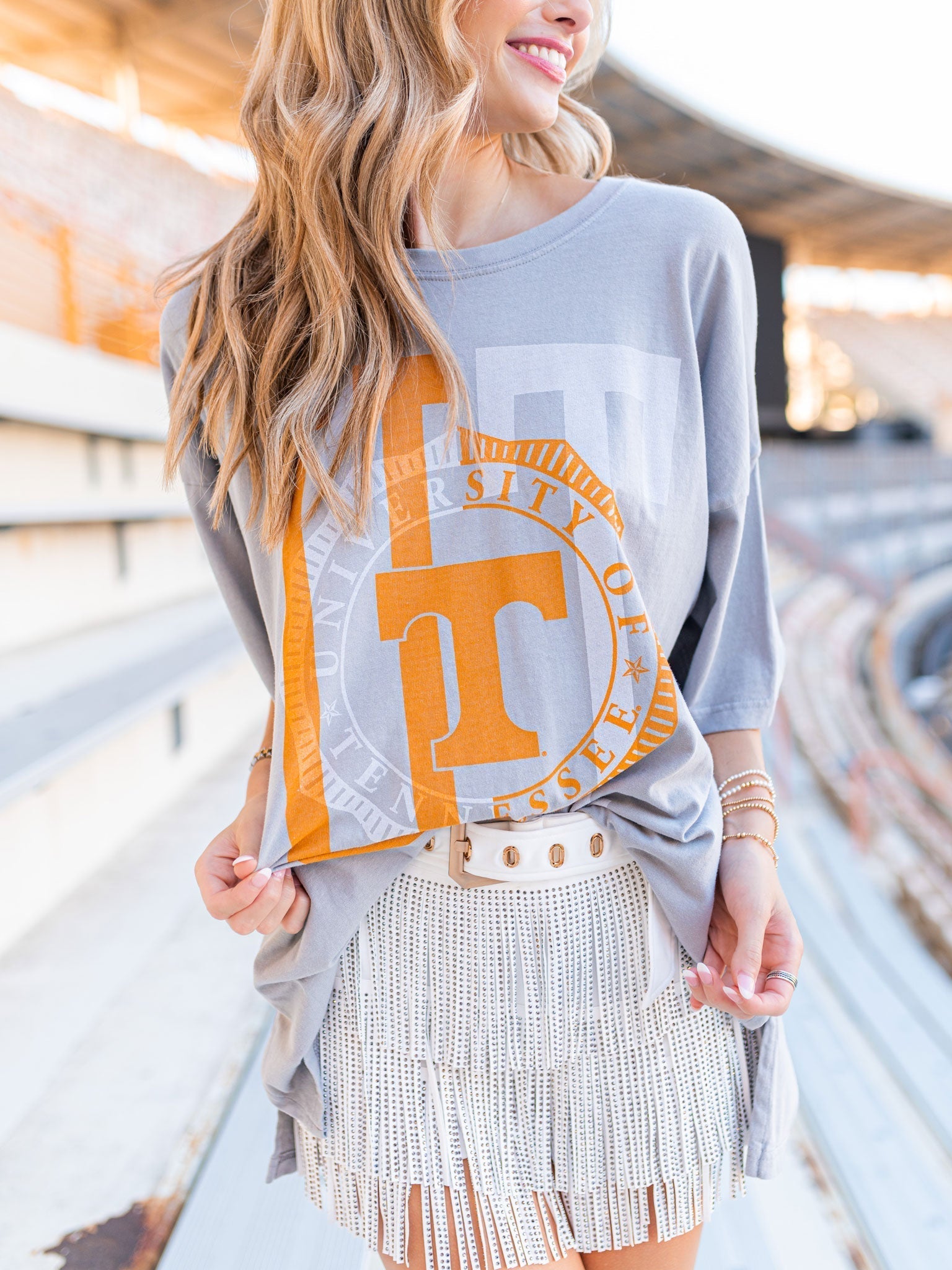 Tennessee Overprint Block Oversized Tee