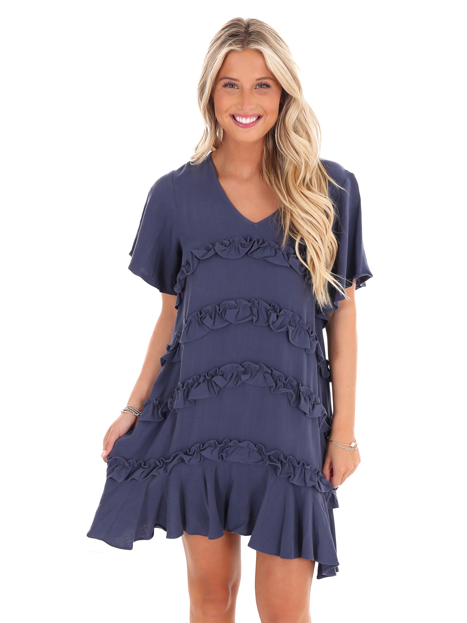 Journey of Love Ruffle Mini Dress