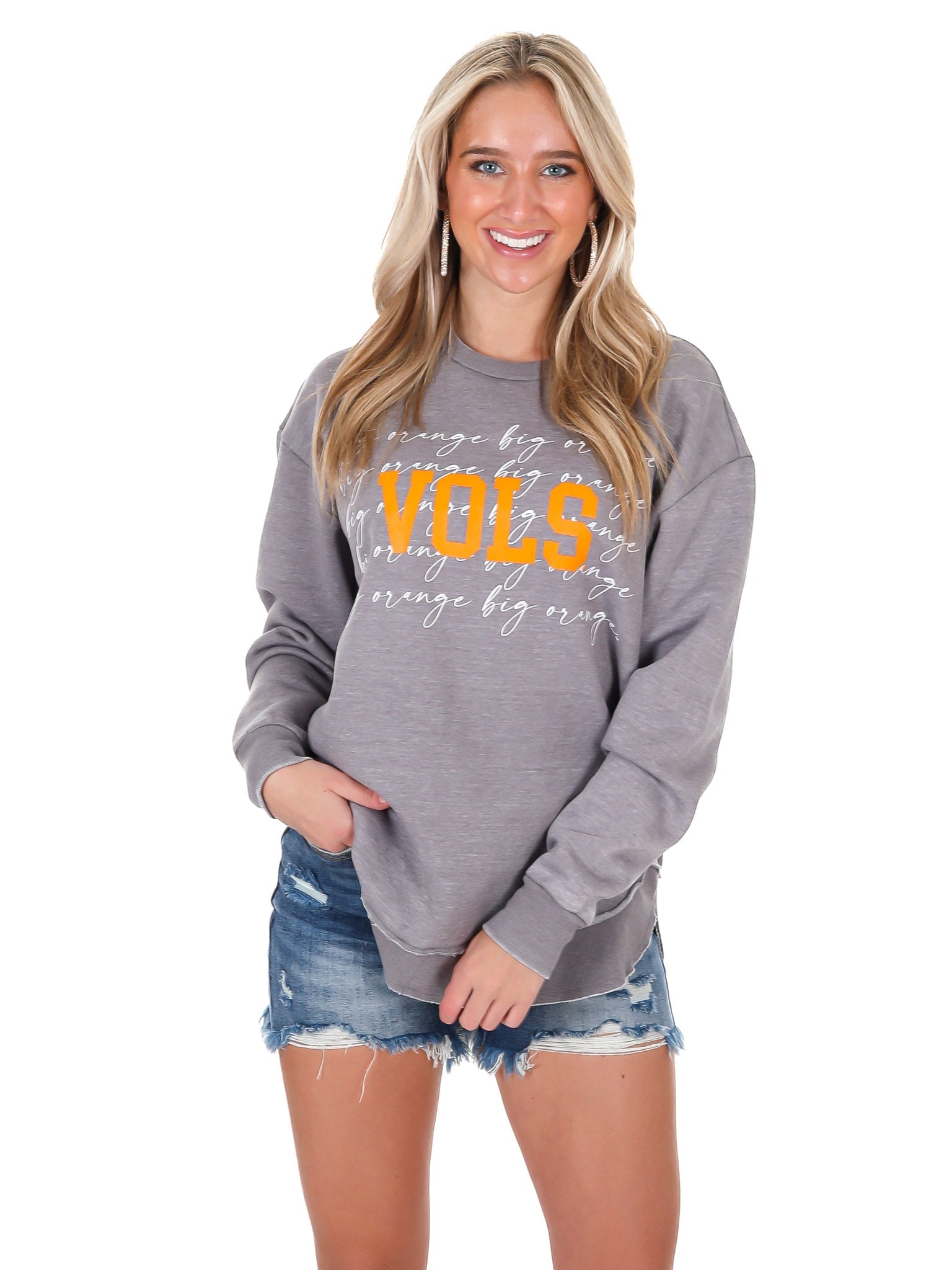 University of Tennessee Script Poncho Crew Sweatshirt