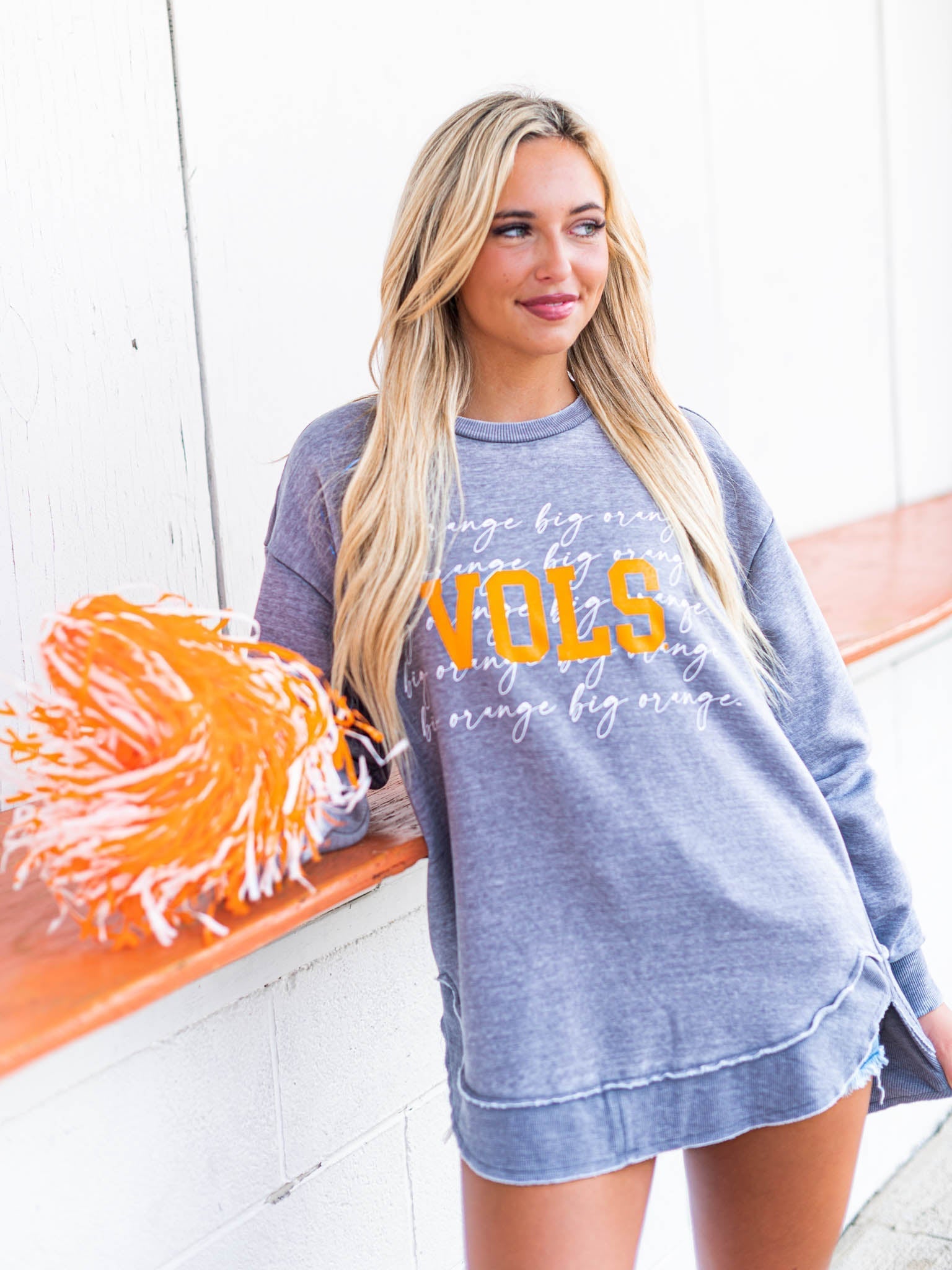 University of Tennessee Script Poncho Crew Sweatshirt