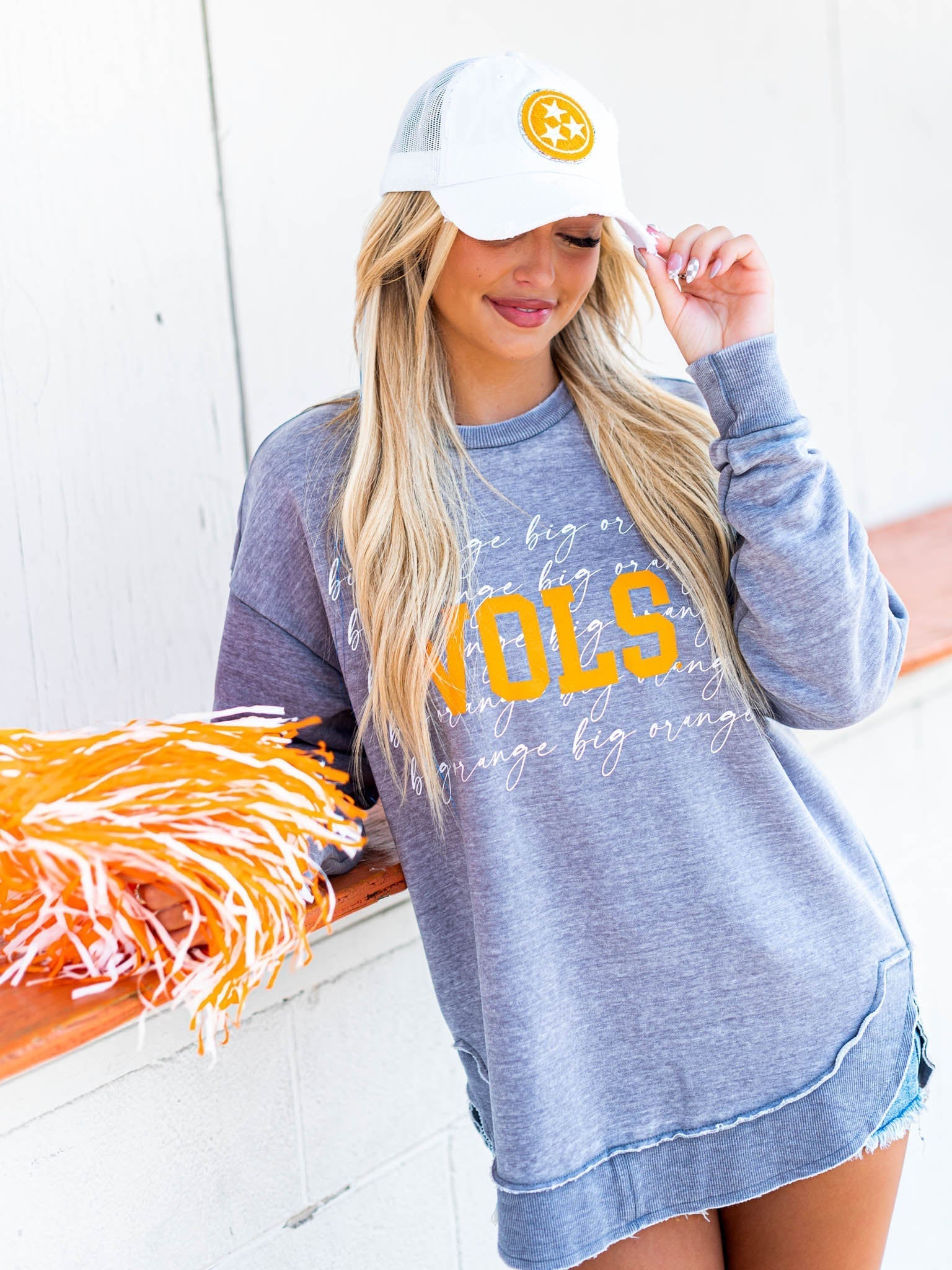University of Tennessee Script Poncho Crew Sweatshirt