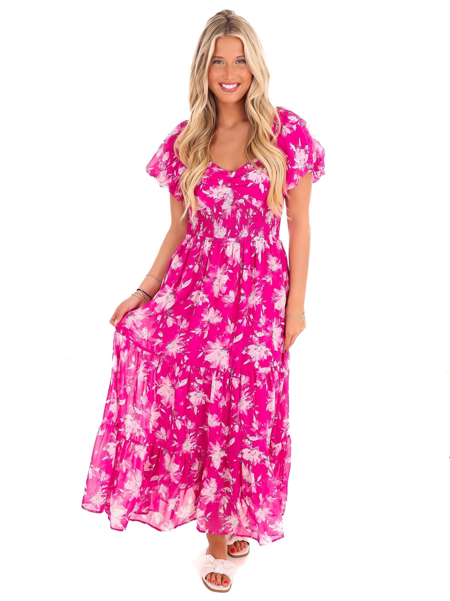 Wishful Thinking Floral Maxi Dress