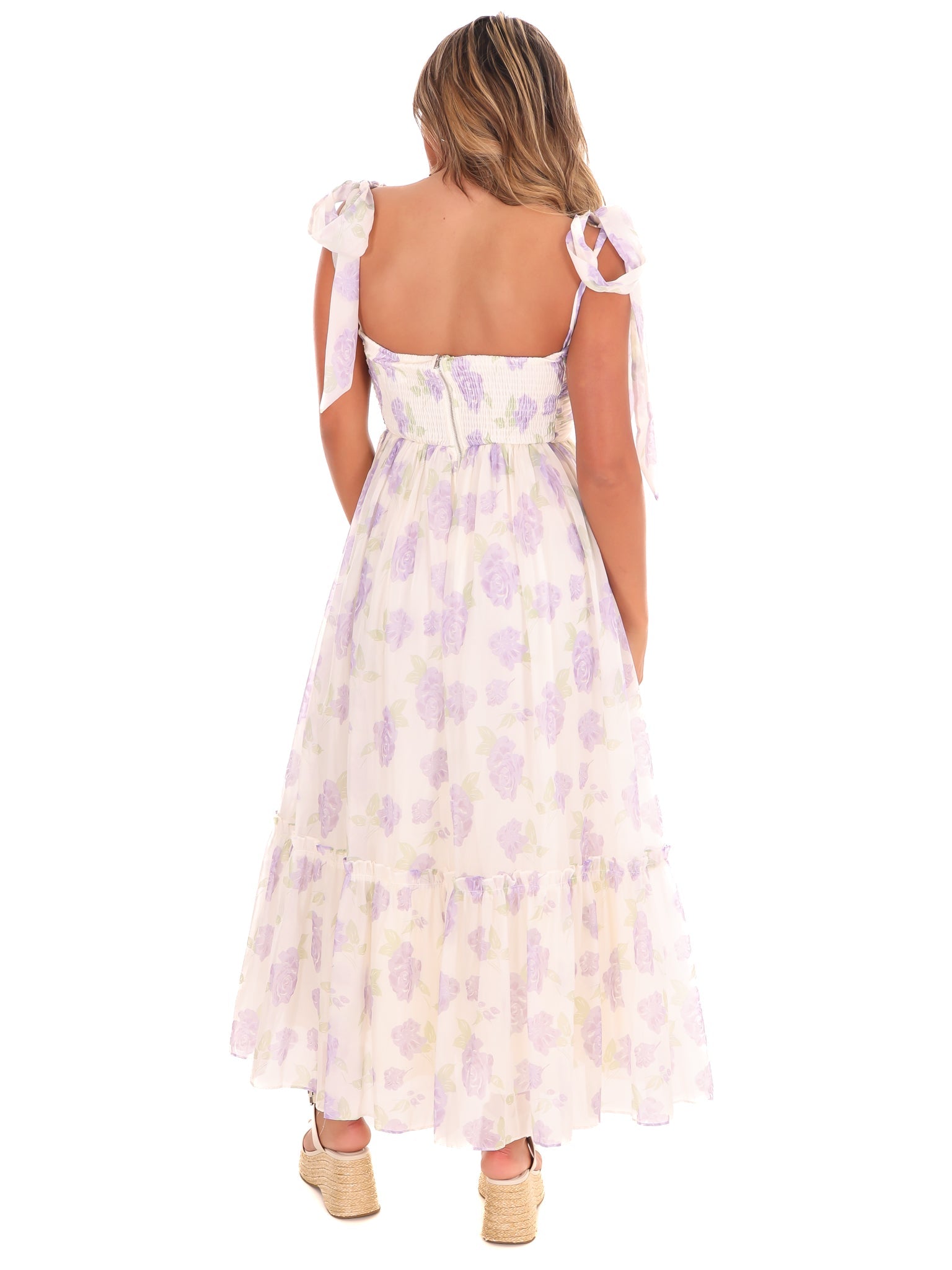 Natural Beauty Floral Midi Dress