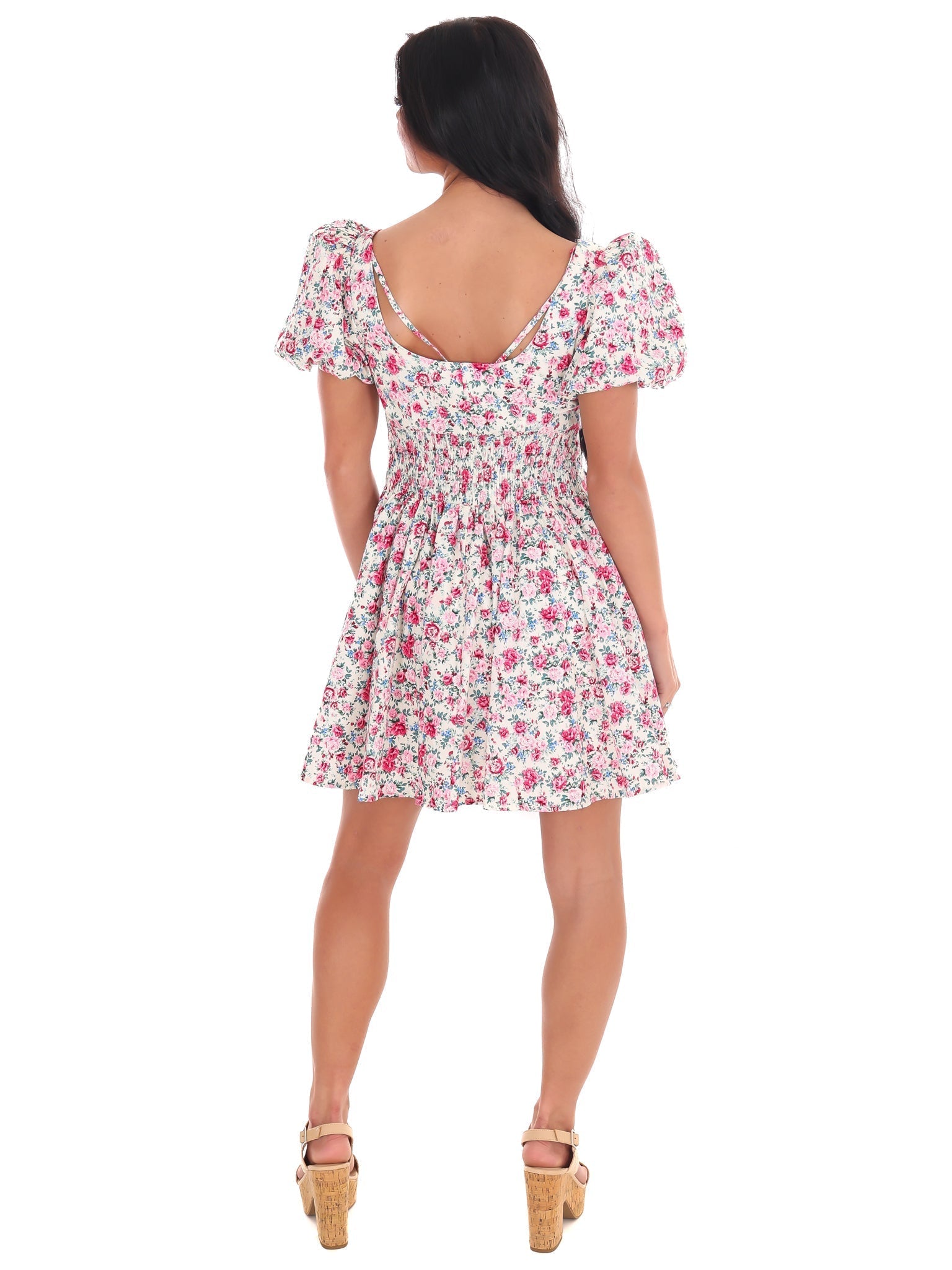 Stick With Me Floral Mini Dress
