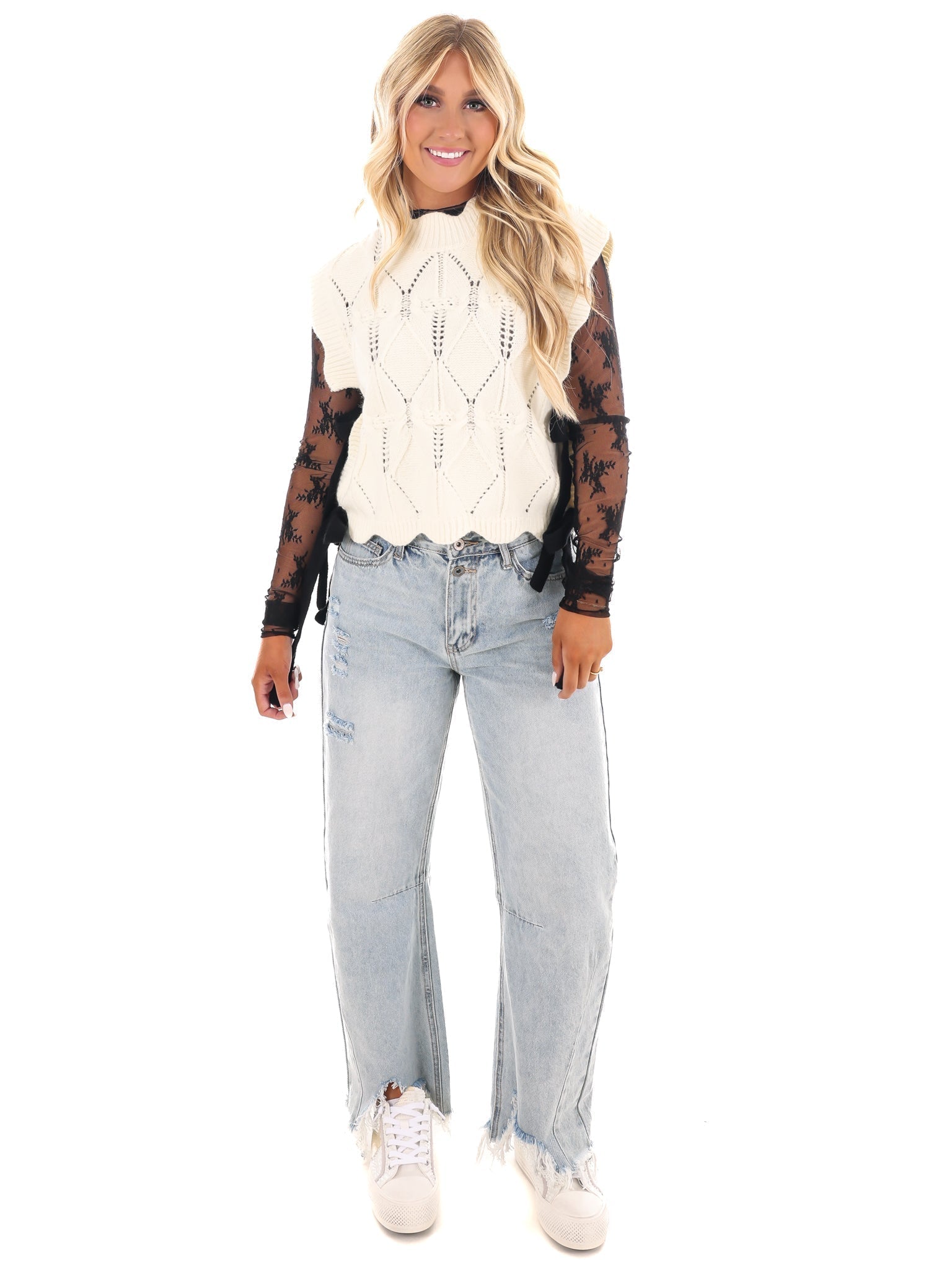 Wonderful Soul Scalloped Sweater Vest