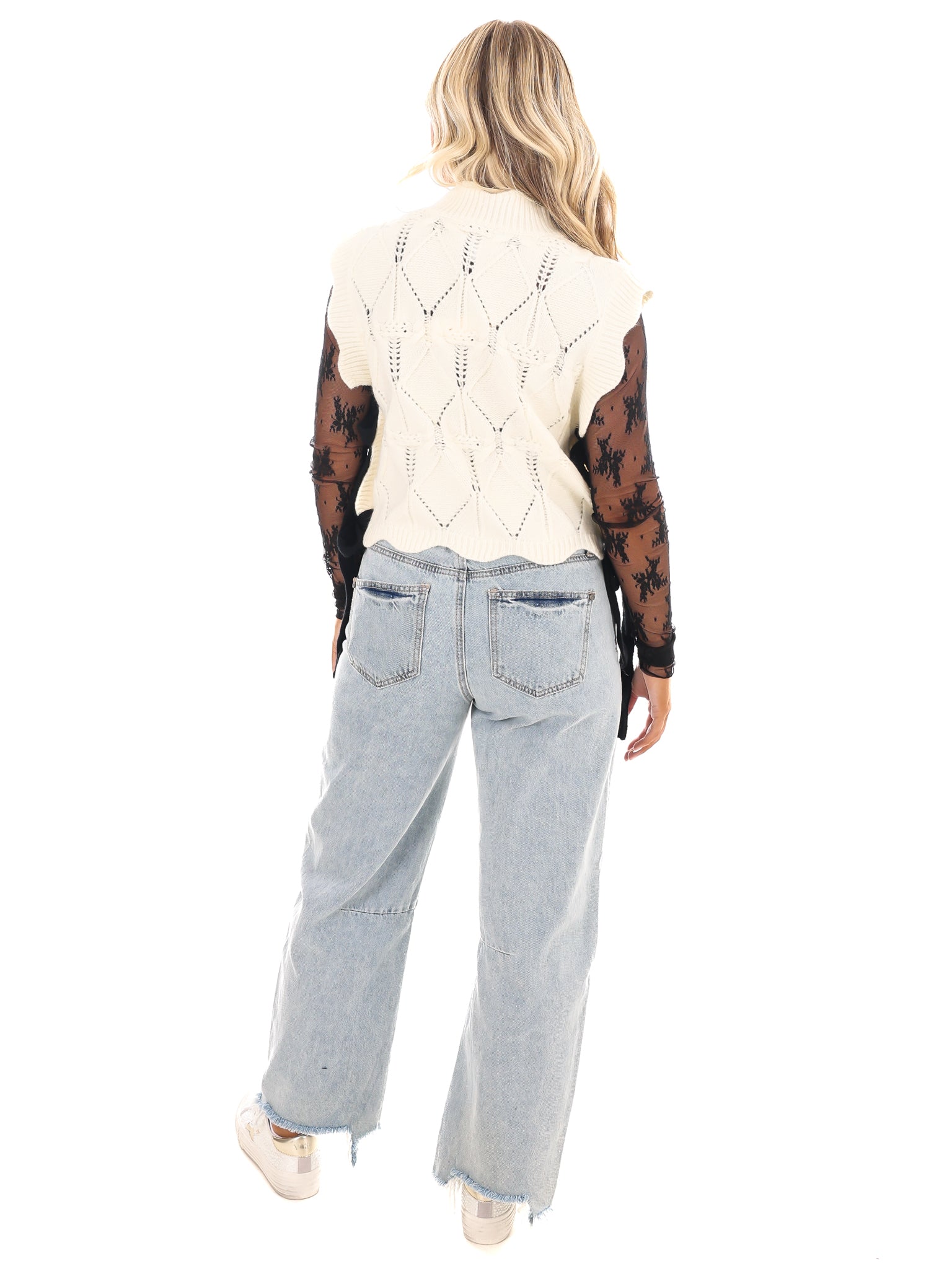 Wonderful Soul Scalloped Sweater Vest