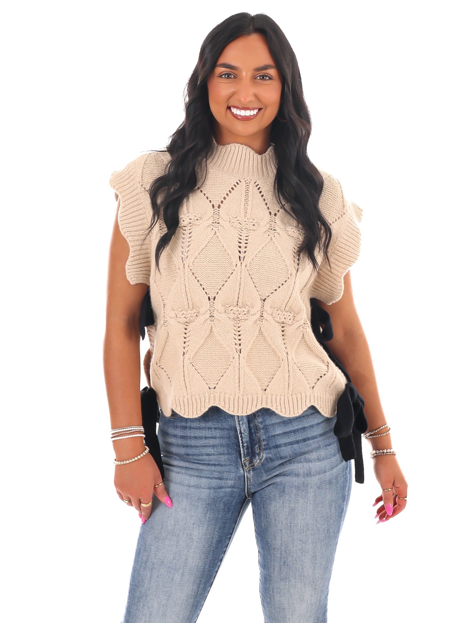 Wonderful Soul Scalloped Sweater Vest