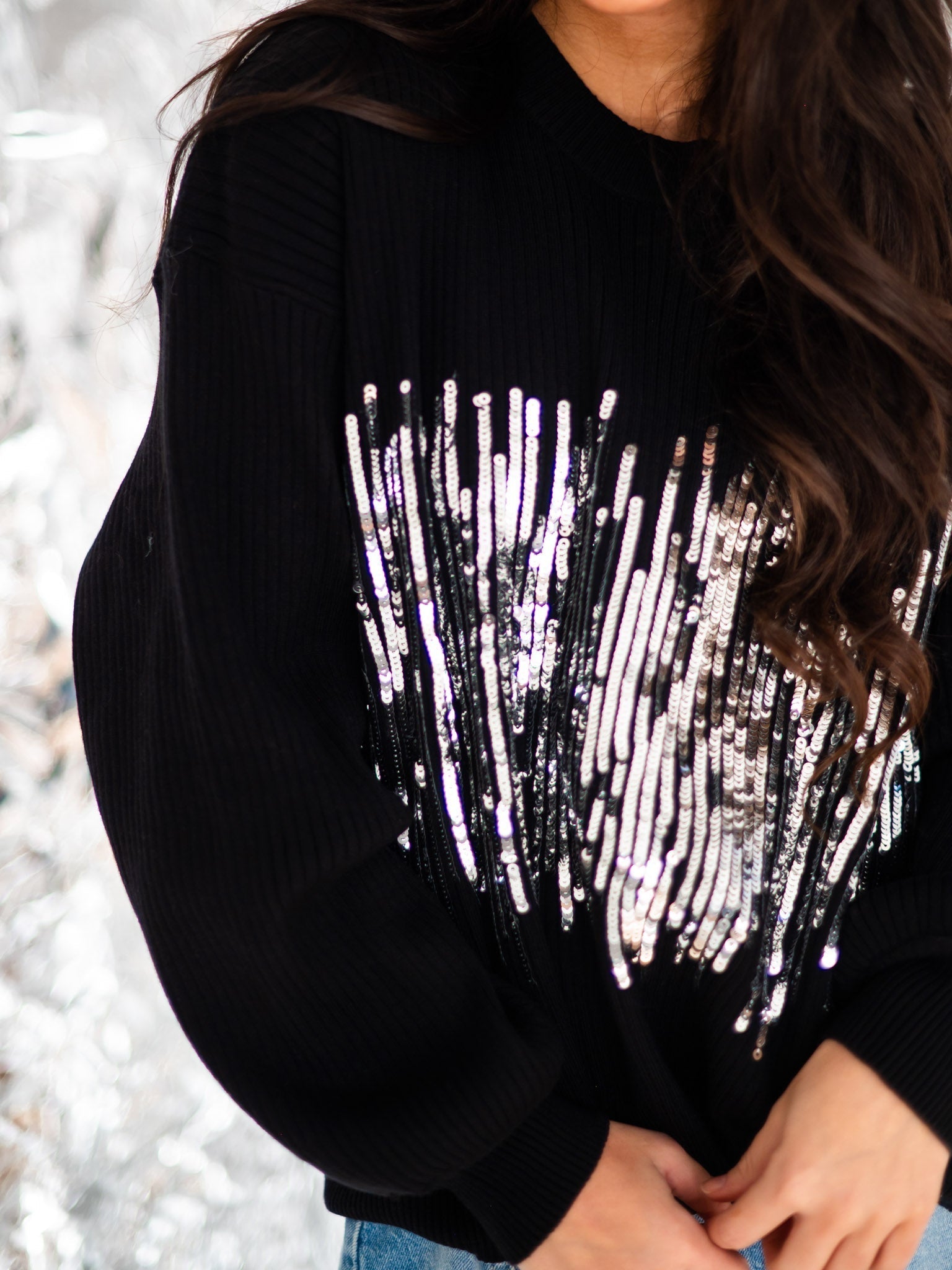 Curvy Sparkle Like Diamonds Sweater