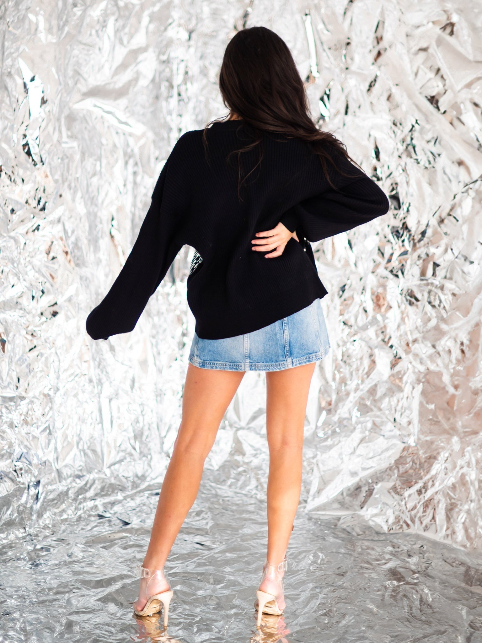 Curvy Sparkle Like Diamonds Sweater