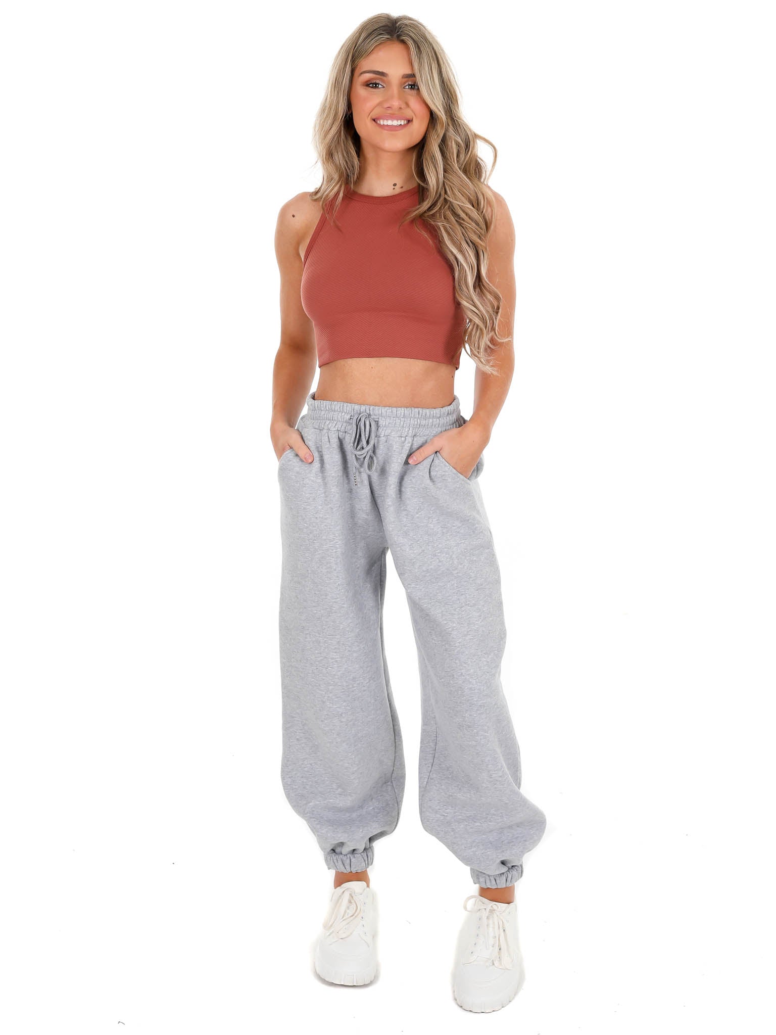 Believe in Me Chevron Crop Top