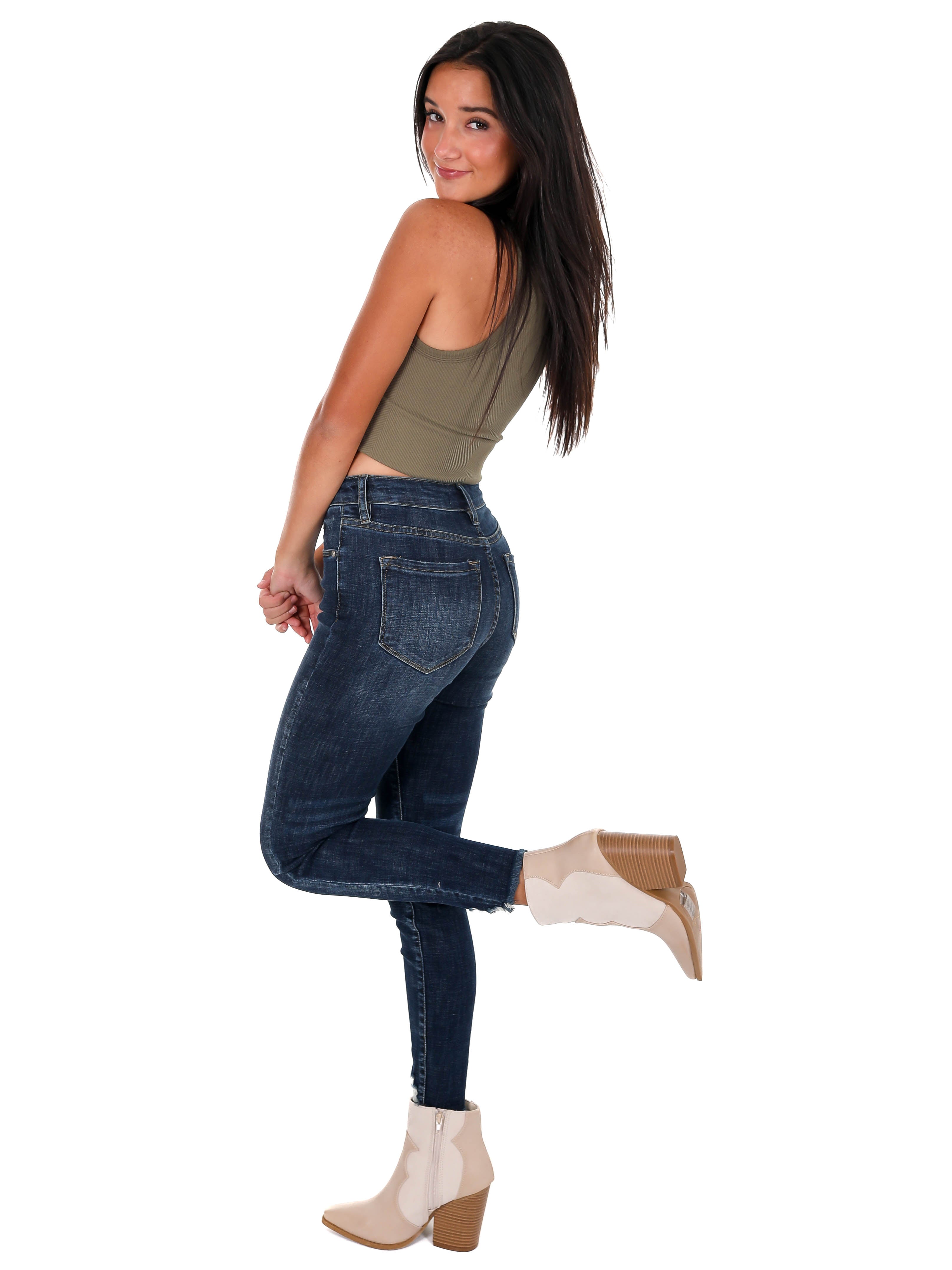 Believe in Me Chevron Crop Top