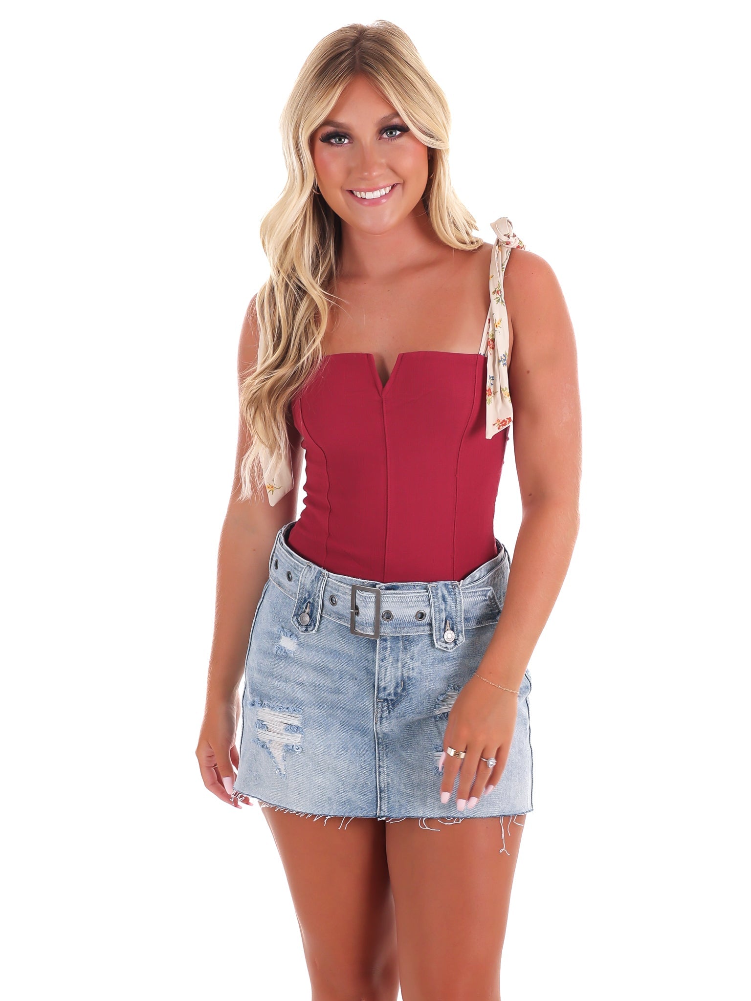 Free People Printed Lola Bodysuit