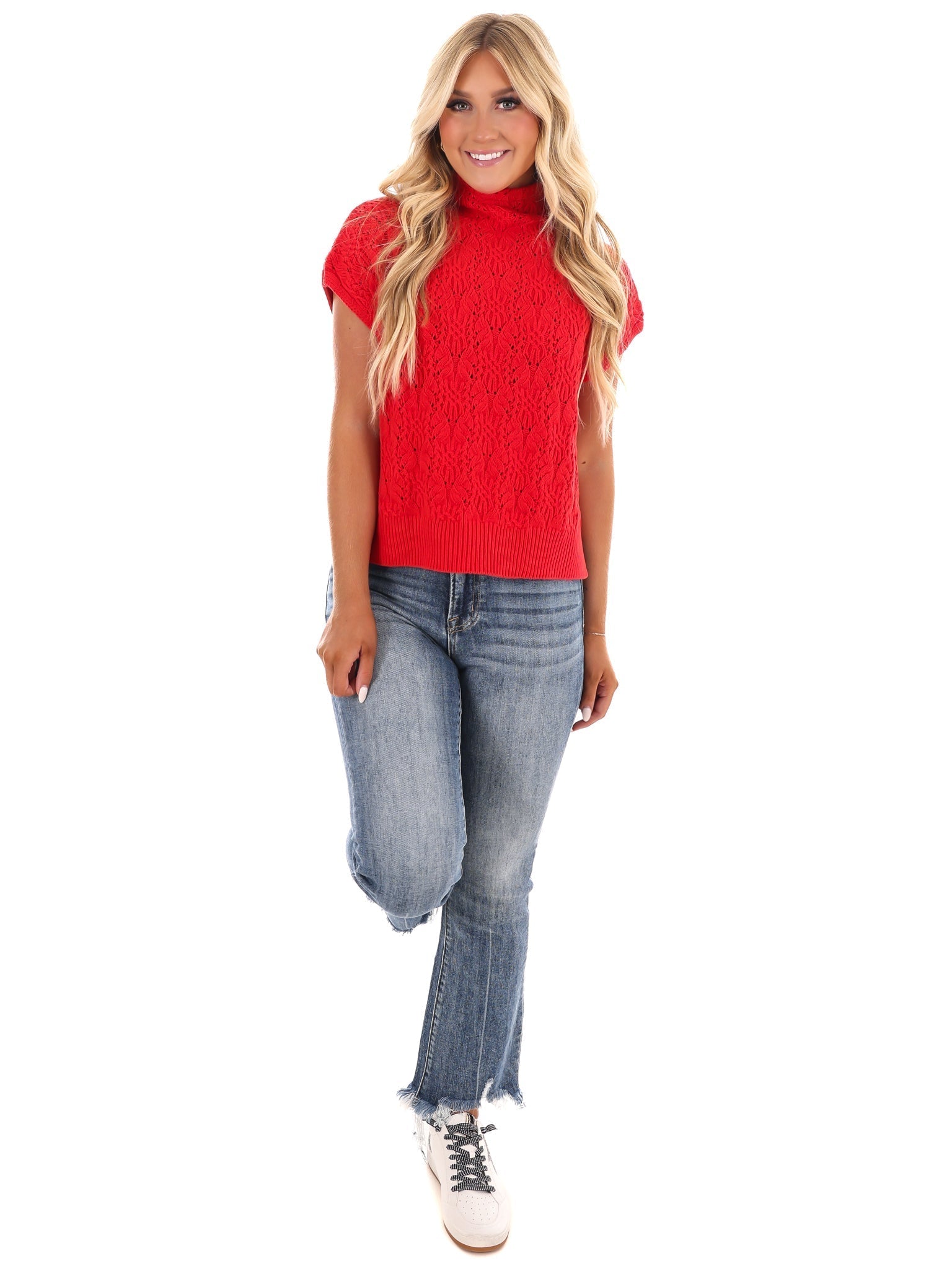 Free People Vickie Mock Neck Sweater