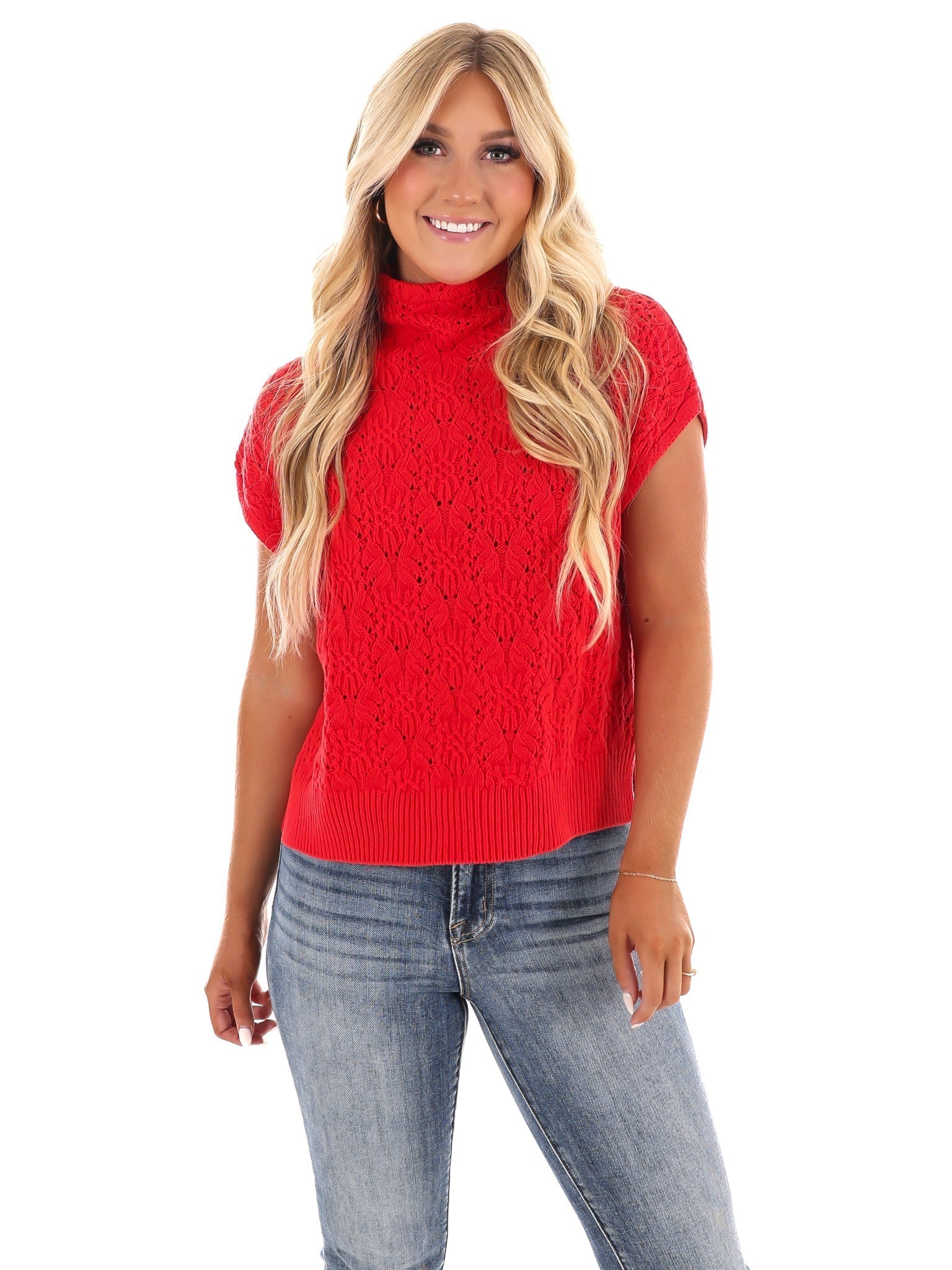 Free People Vickie Mock Neck Sweater