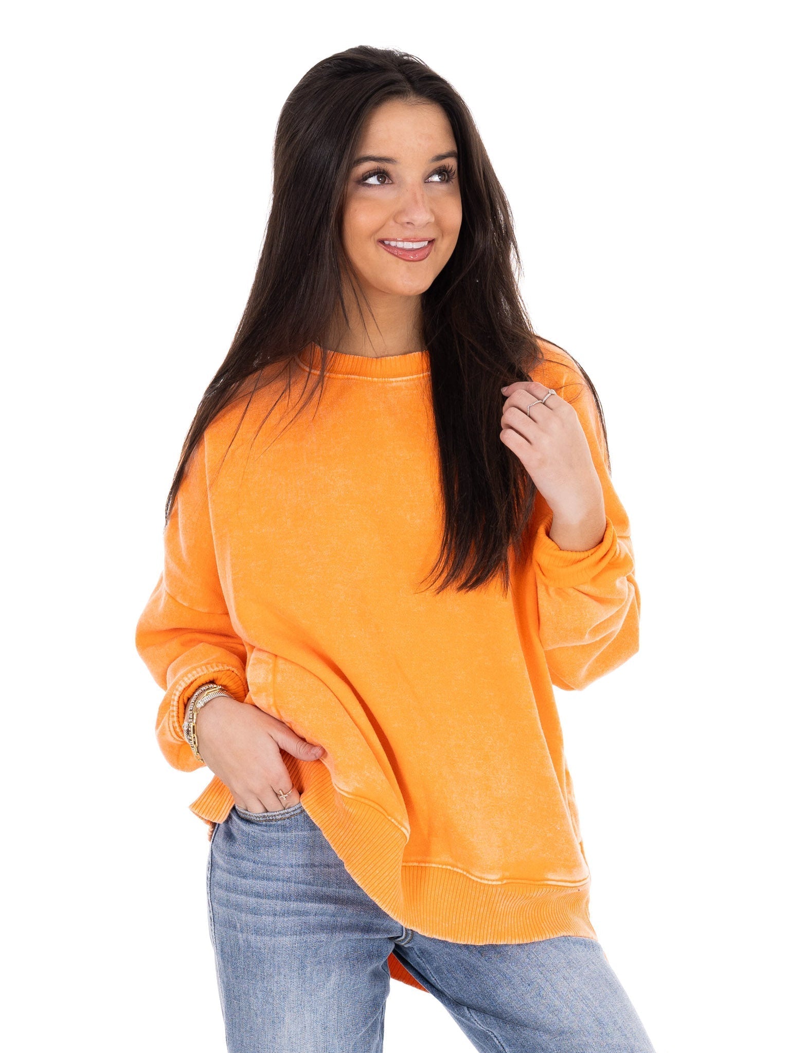 Comfy Acid Wash Pullover