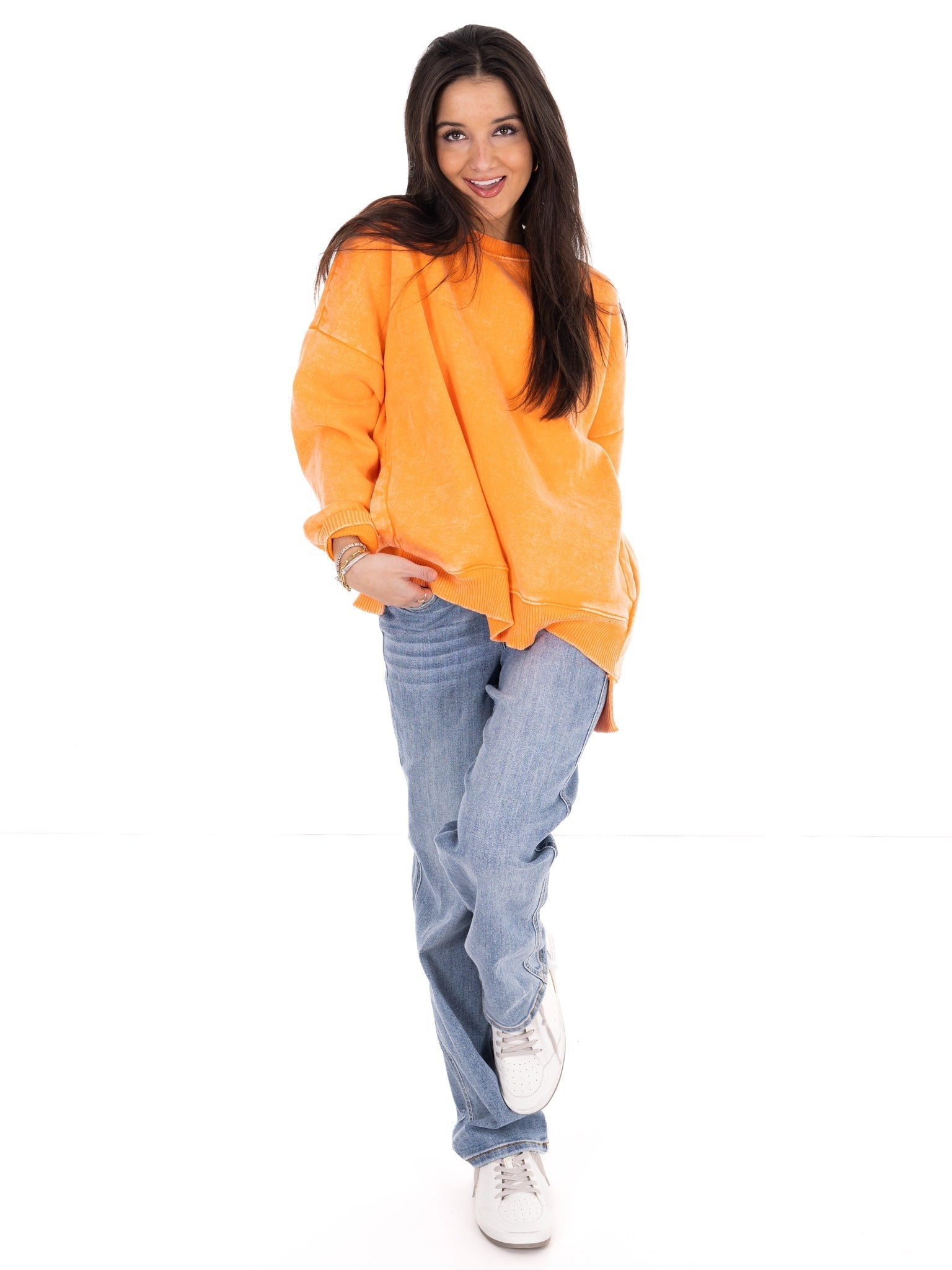 Comfy Acid Wash Pullover