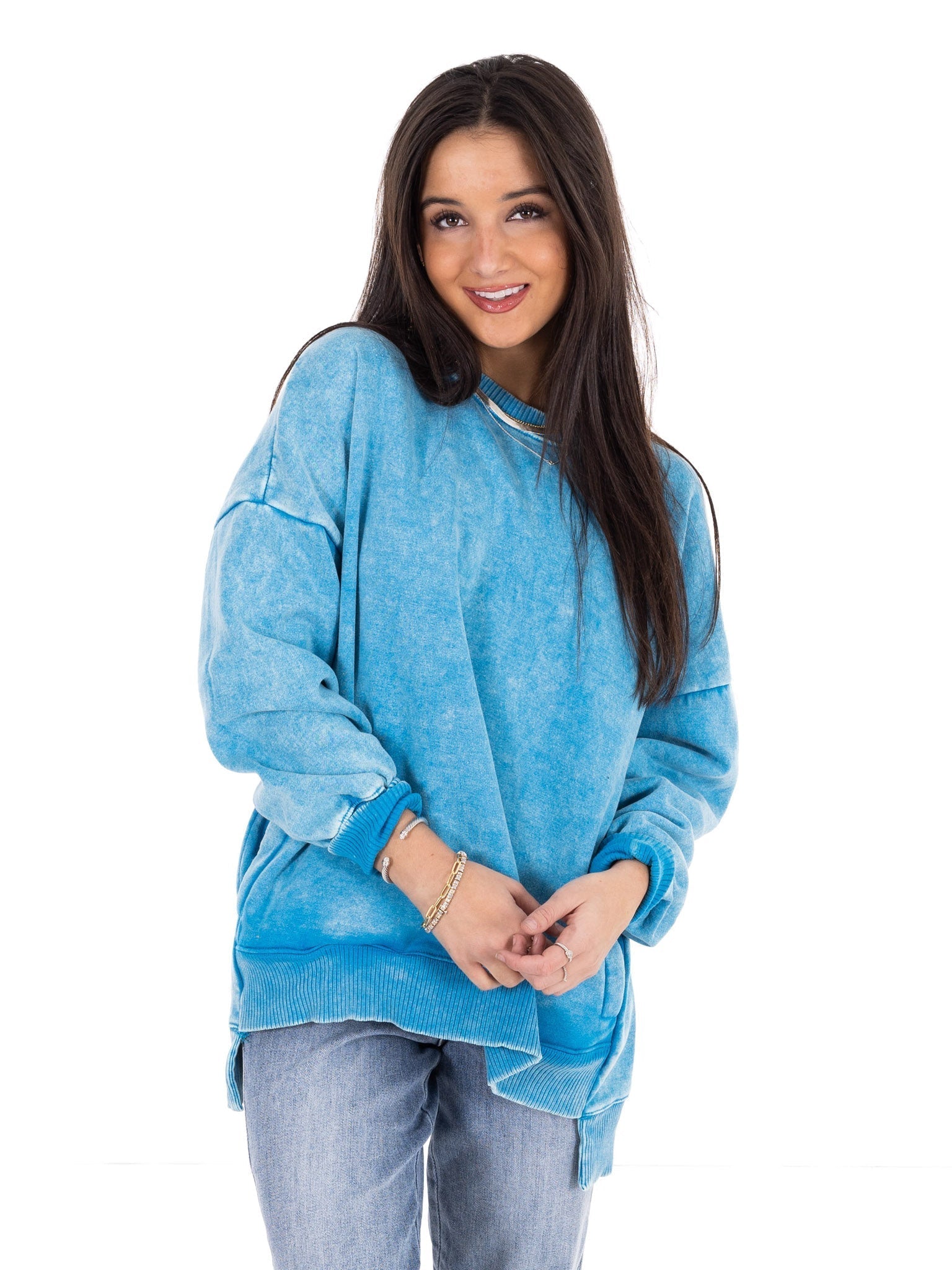 Comfy Acid Wash Pullover