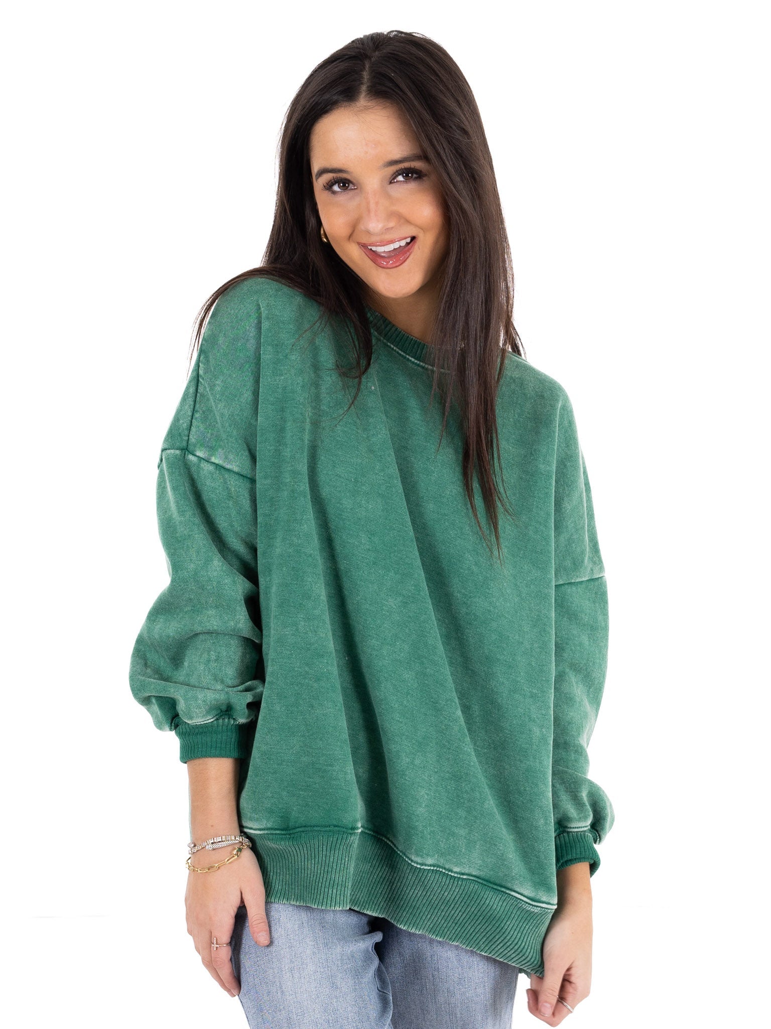 Comfy Acid Wash Pullover