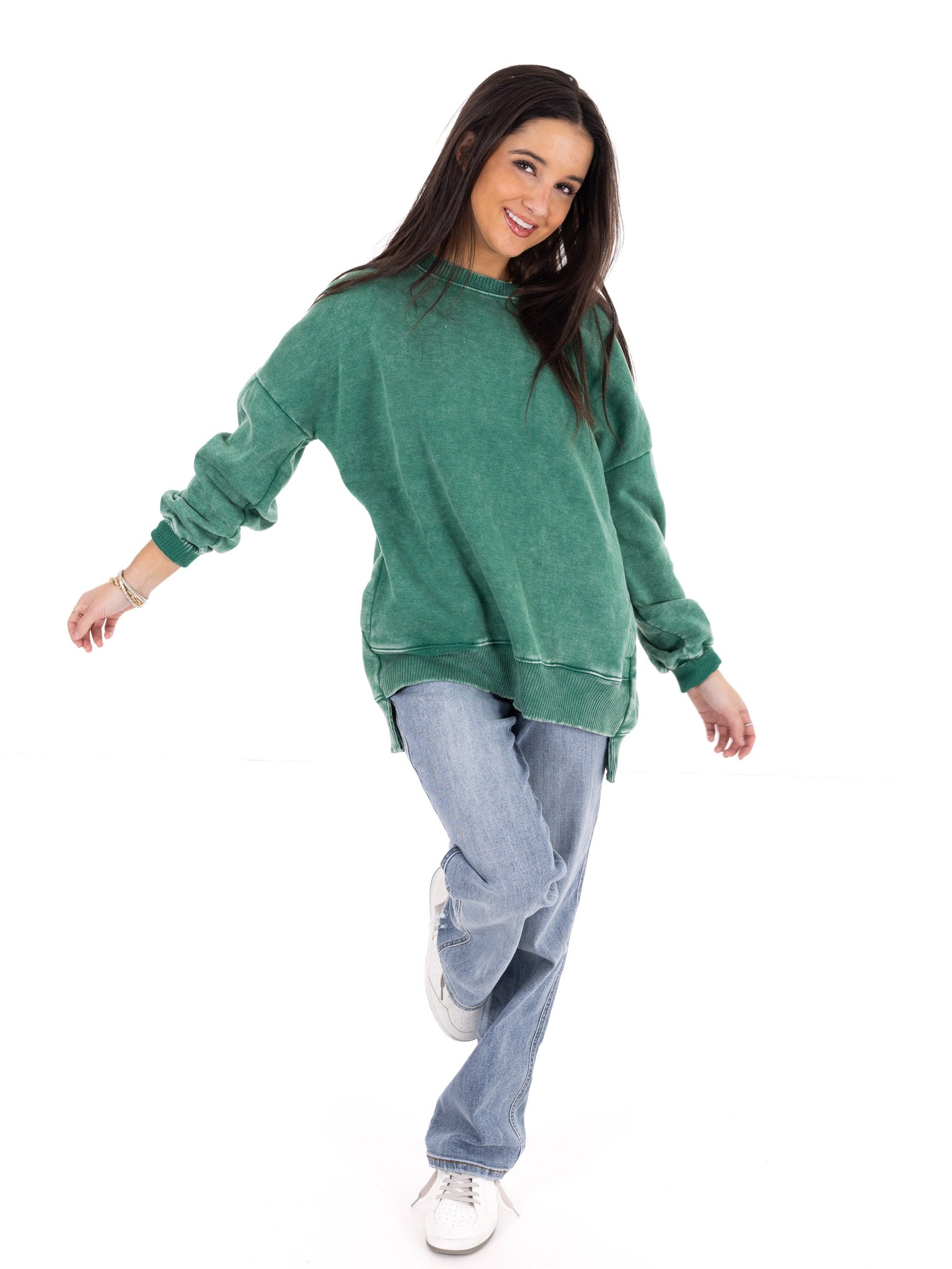 Comfy Acid Wash Pullover