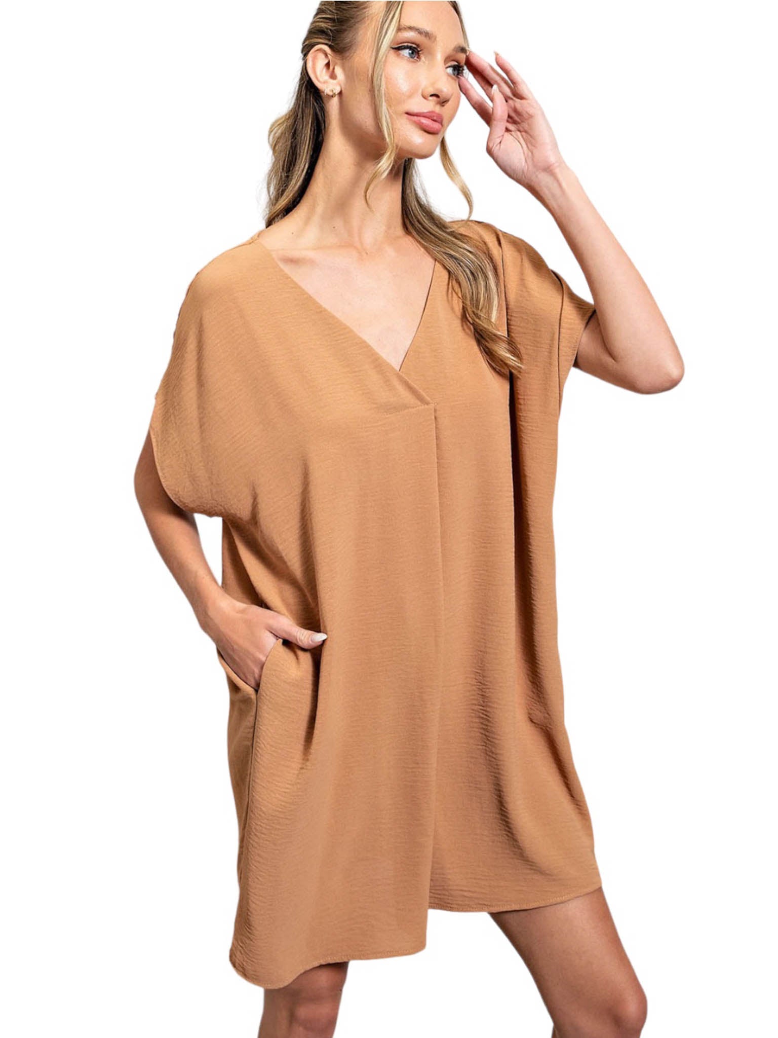 Curvy Love Me V Neck Dress