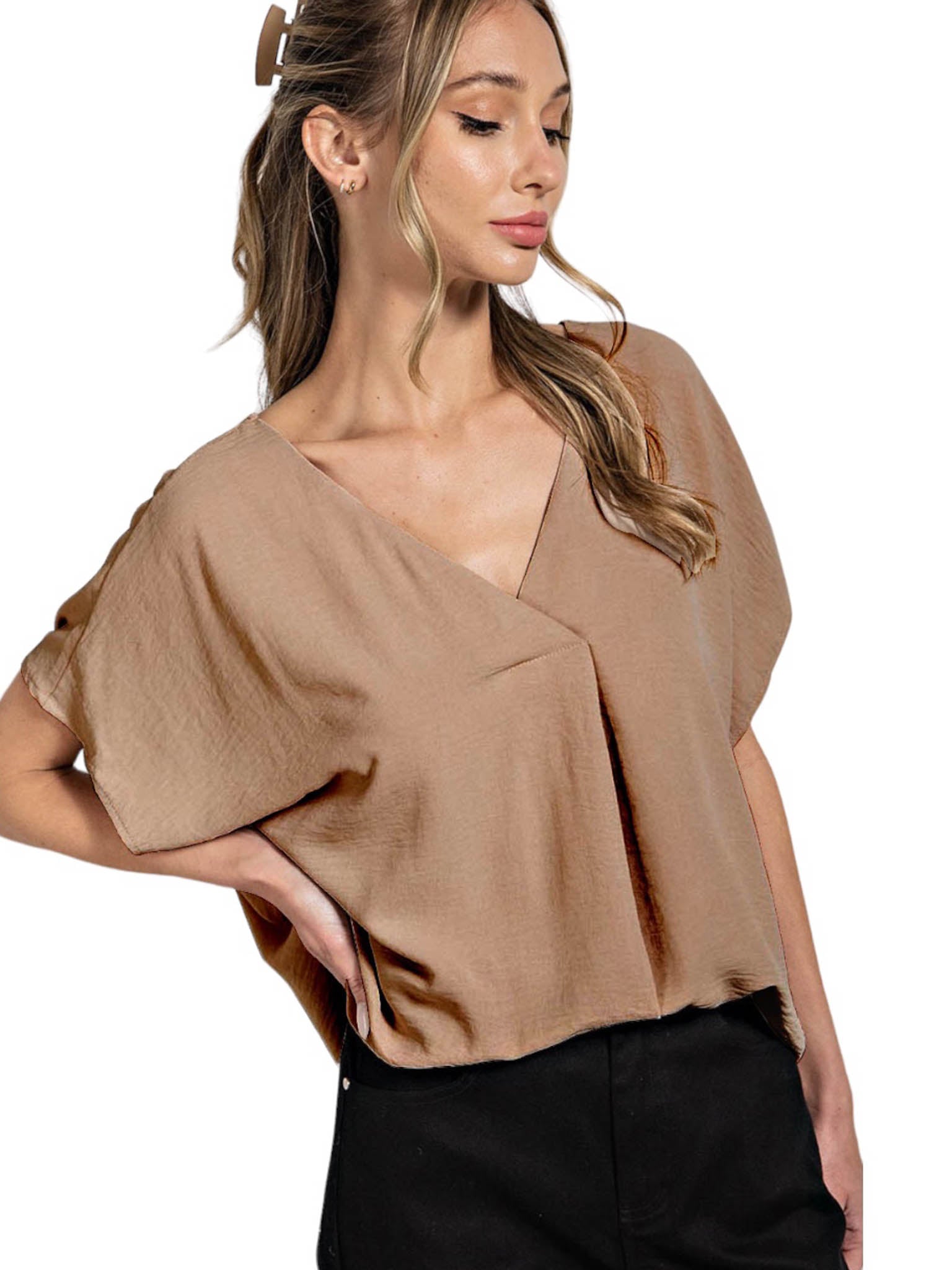Curvy My Type V-Neck Top