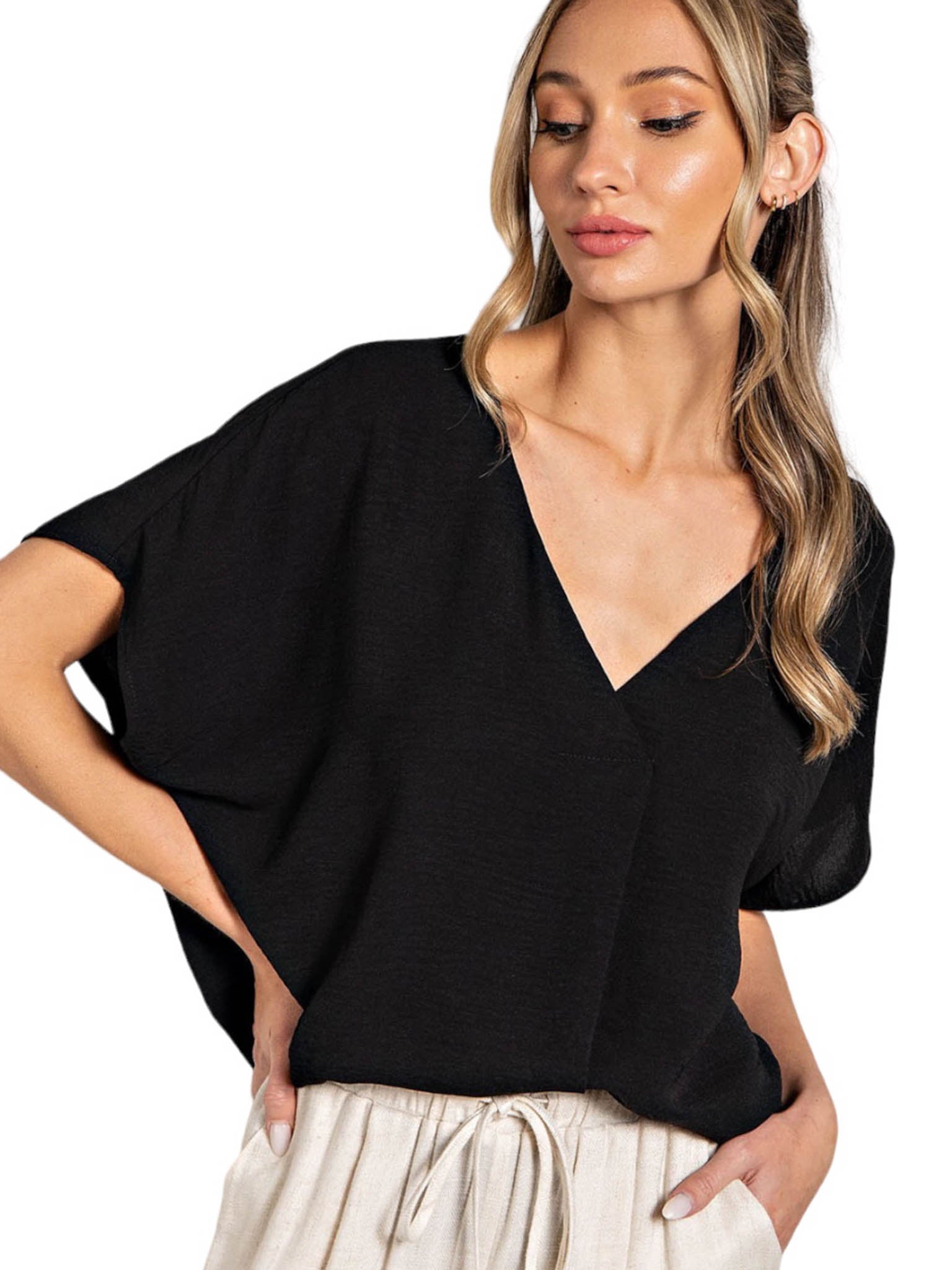 Curvy My Type V-Neck Top