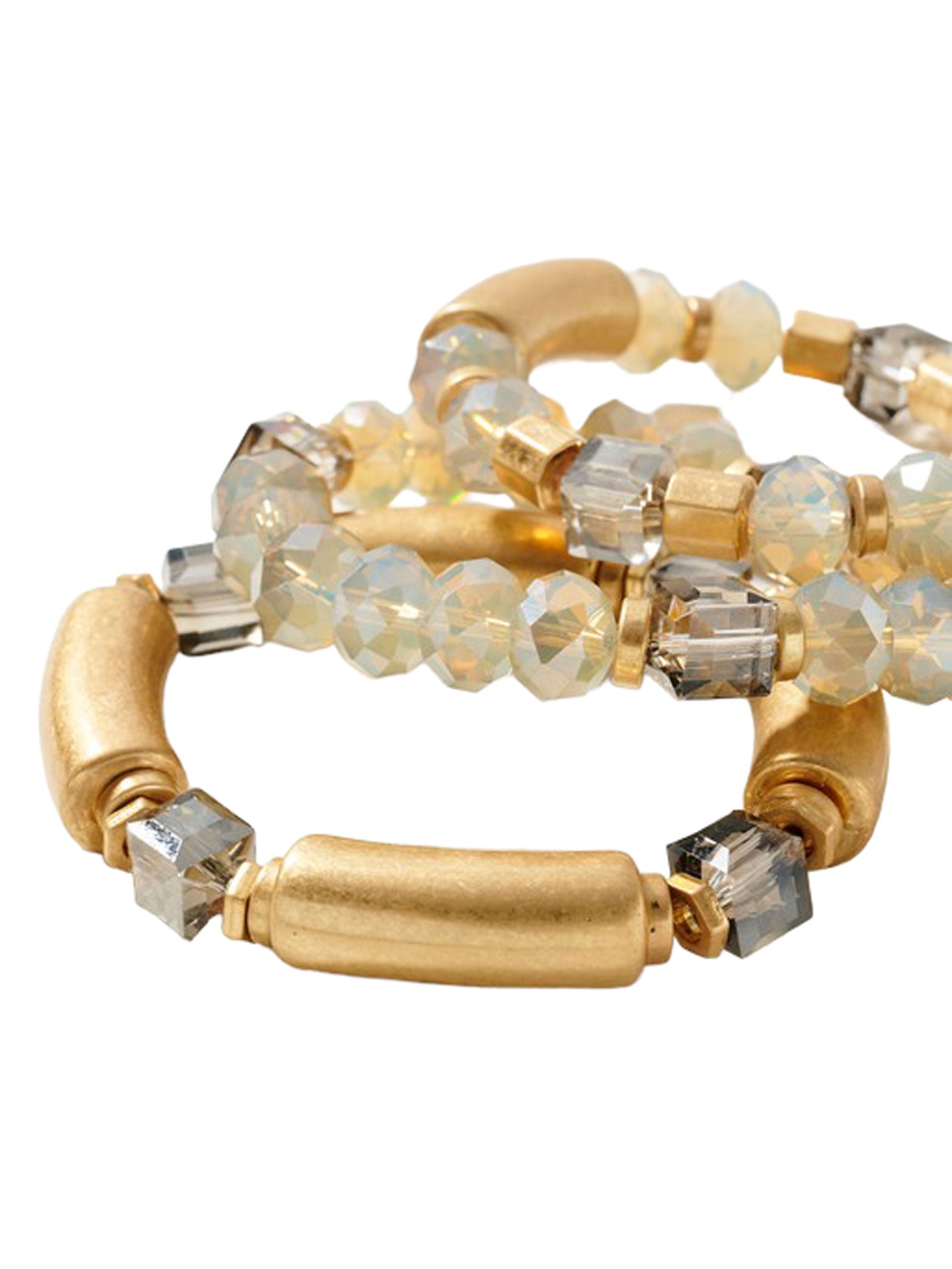 Crystal Gray Tube Bracelet