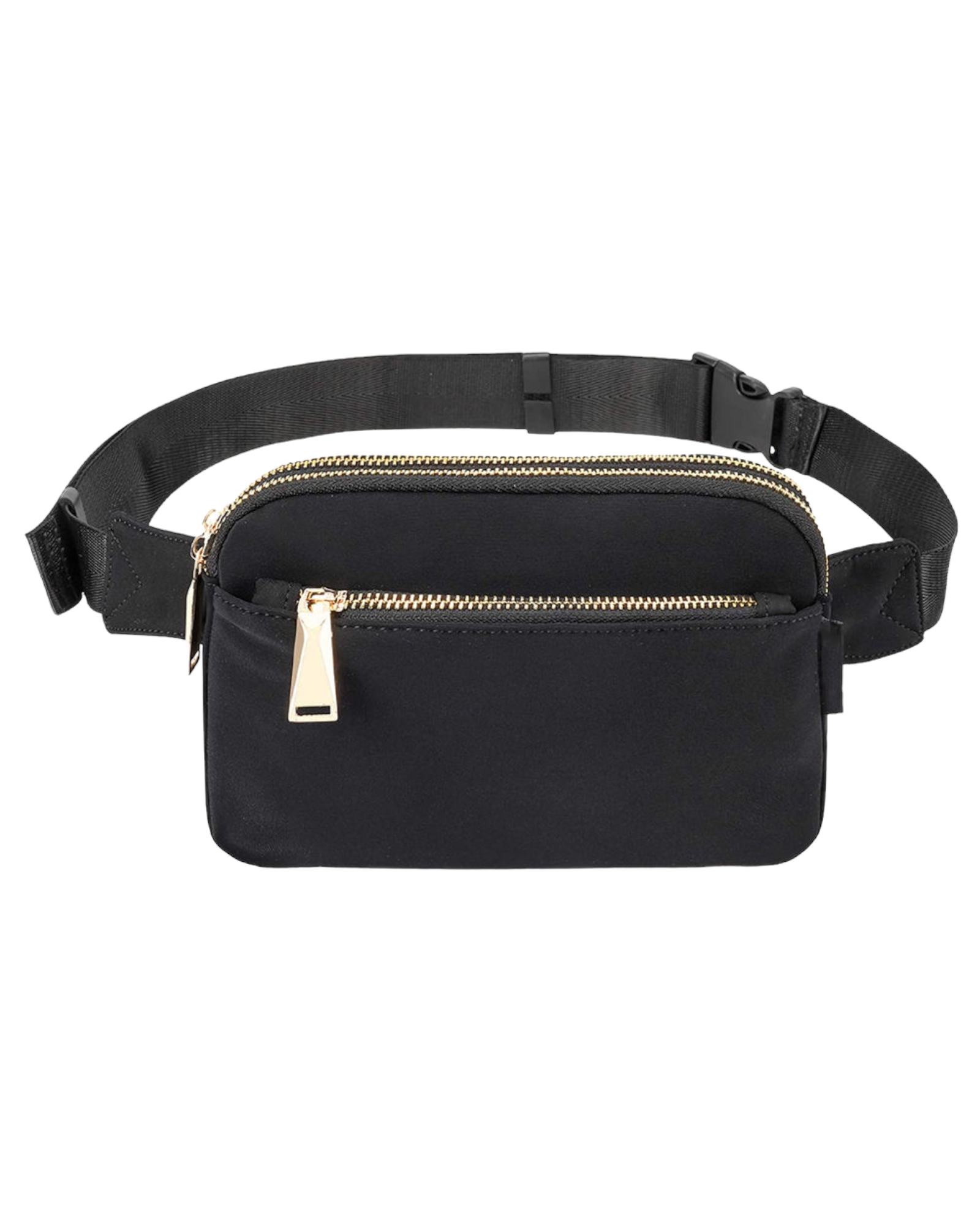 Triple Zipper Belt Bag