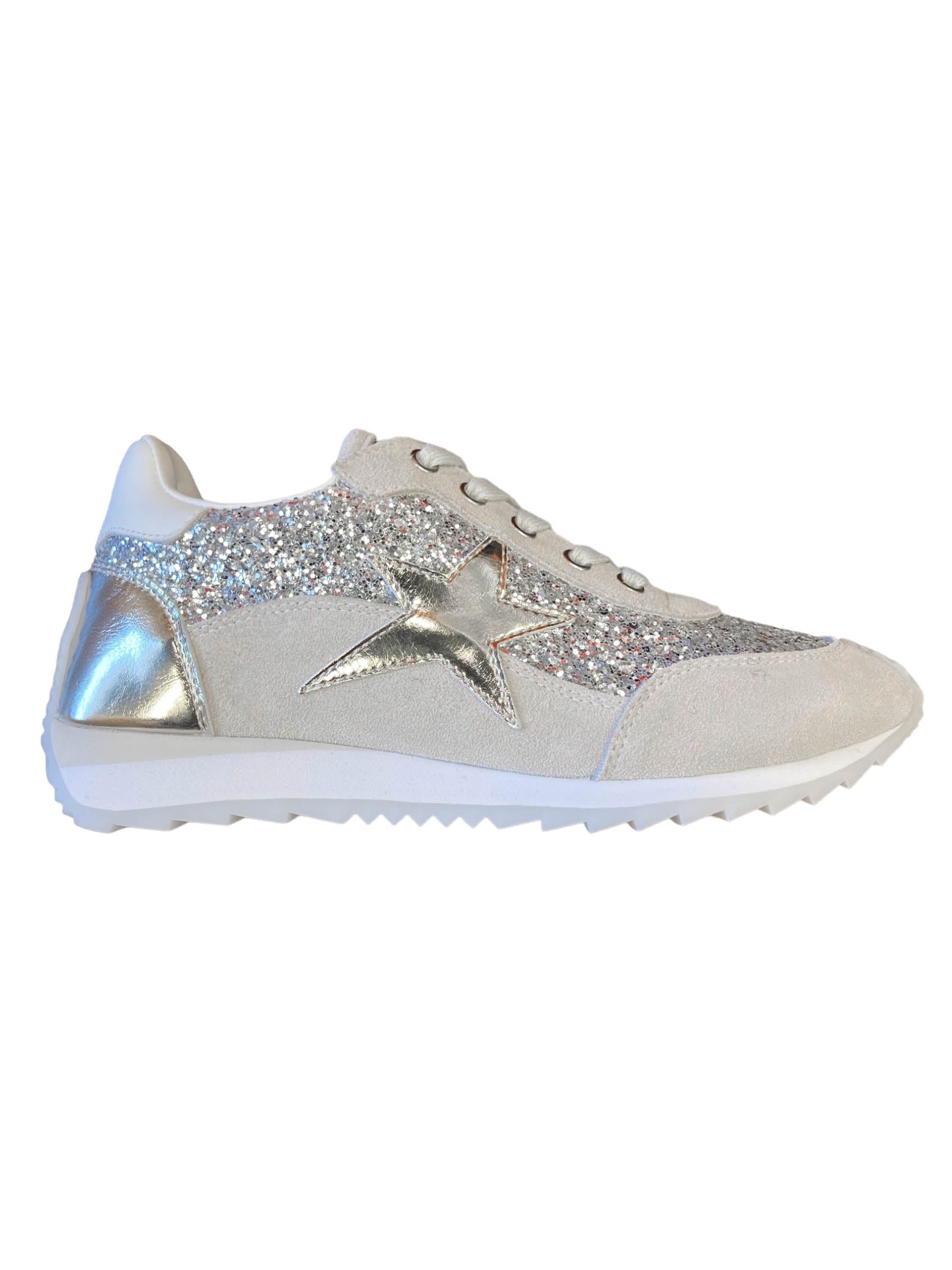 Shooter Metallic Gold Star Sneakers