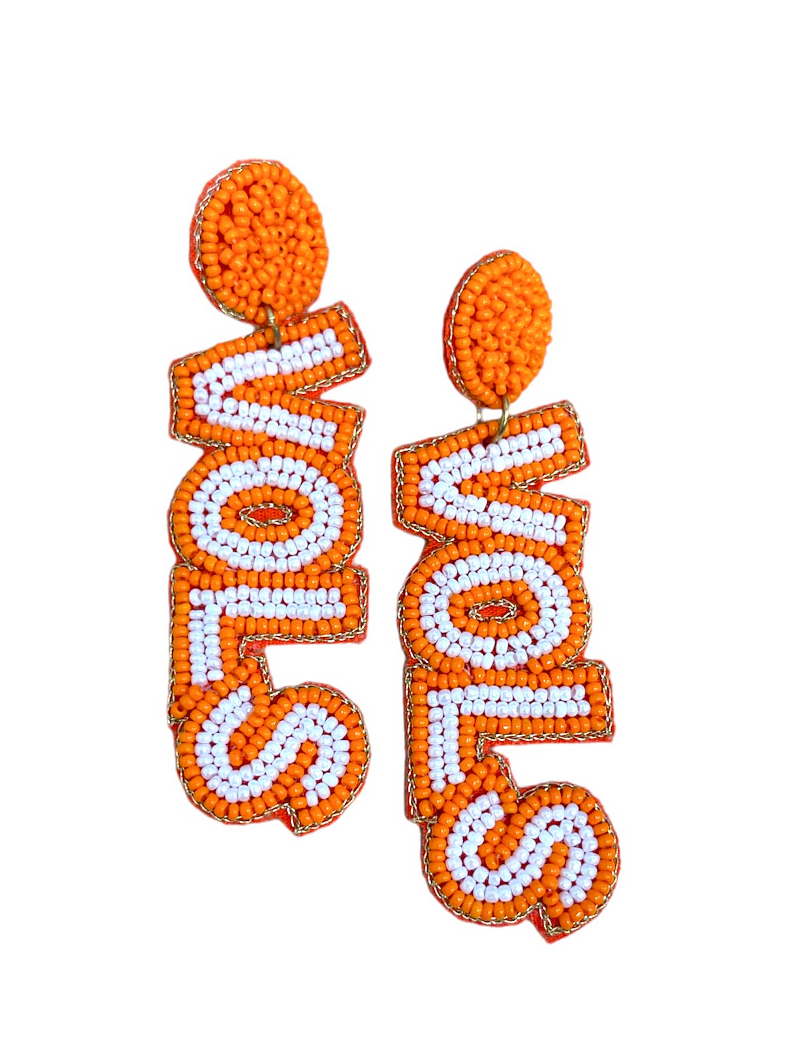 Vols Collegiate Beaded Earrings