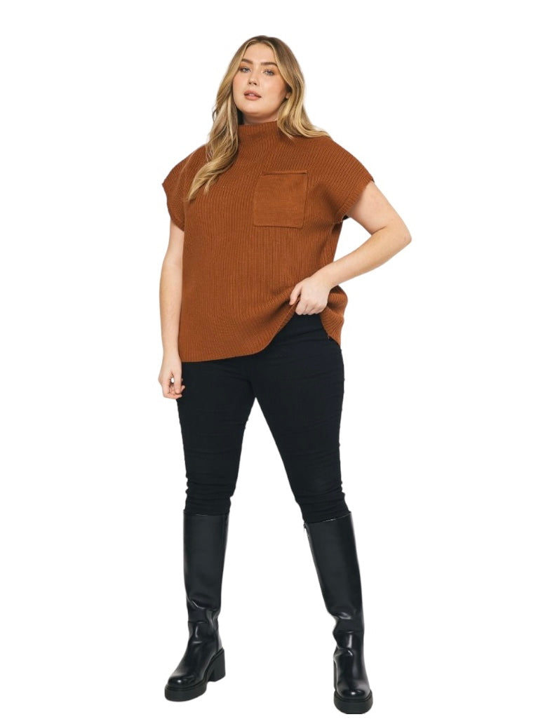 Curvy Leave Me Again Sweater Top