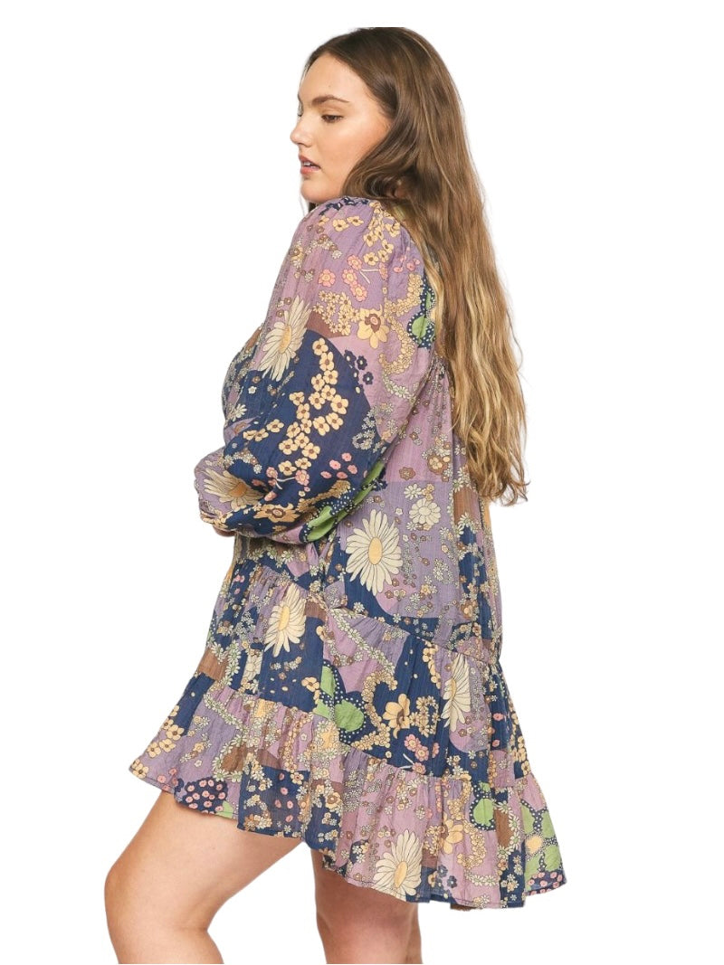 Curvy Show Me the Way Print Dress