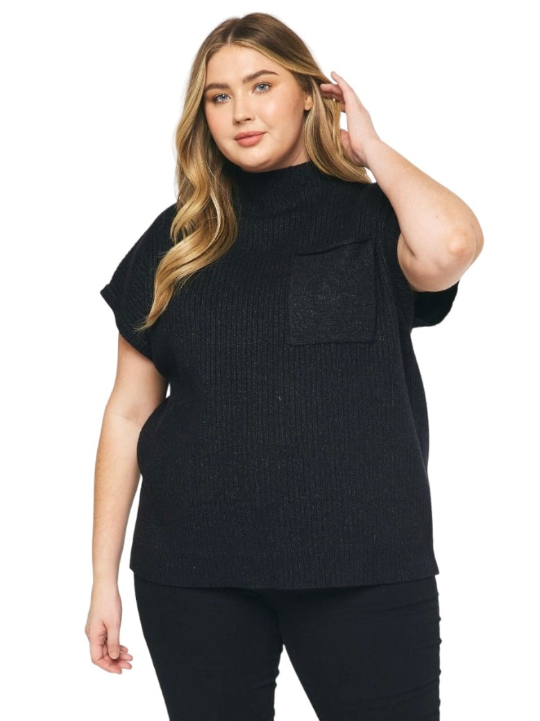 Curvy Leave Me Again Sweater Top
