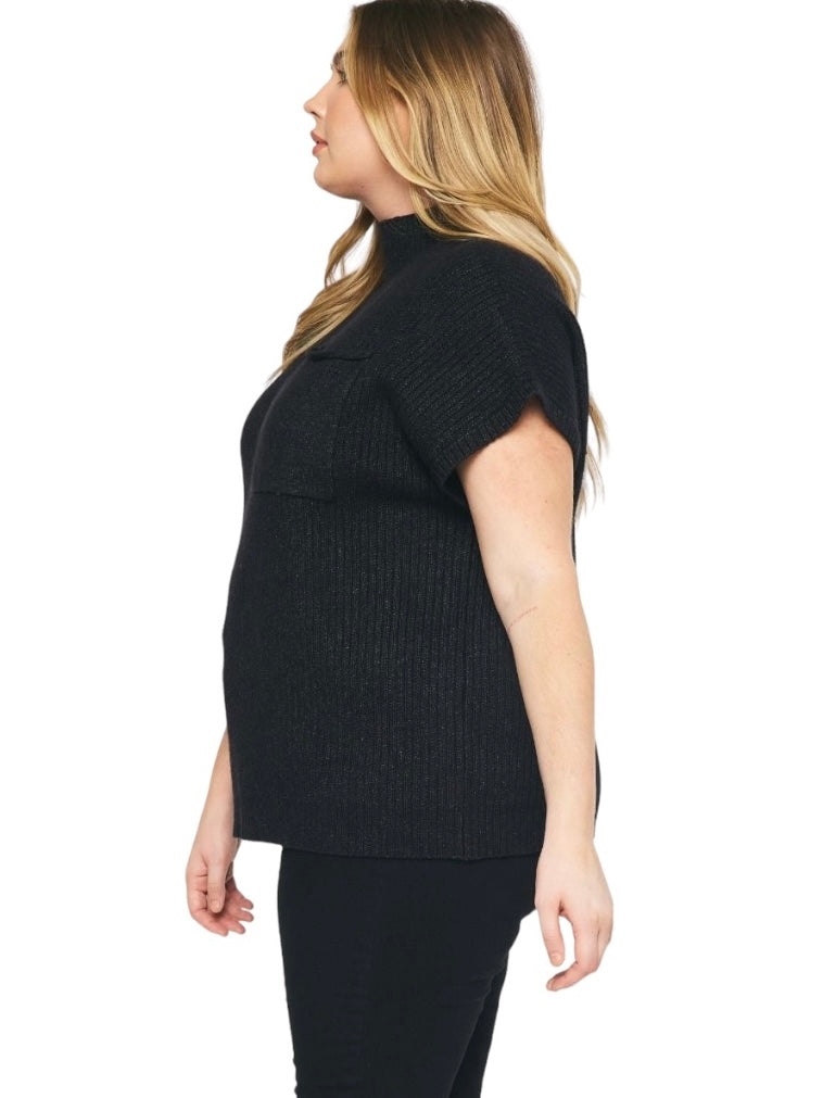 Curvy Leave Me Again Sweater Top