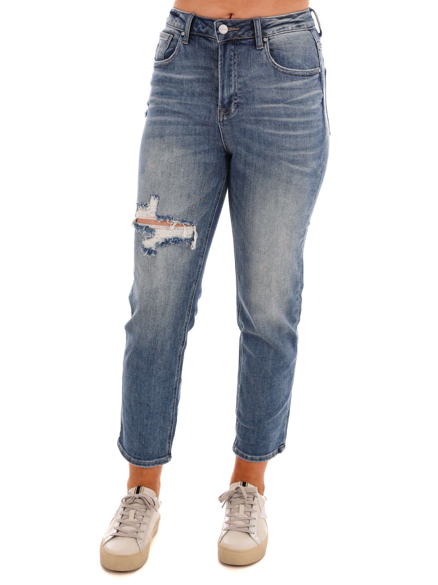 You Send Me High Waist Straight Jeans