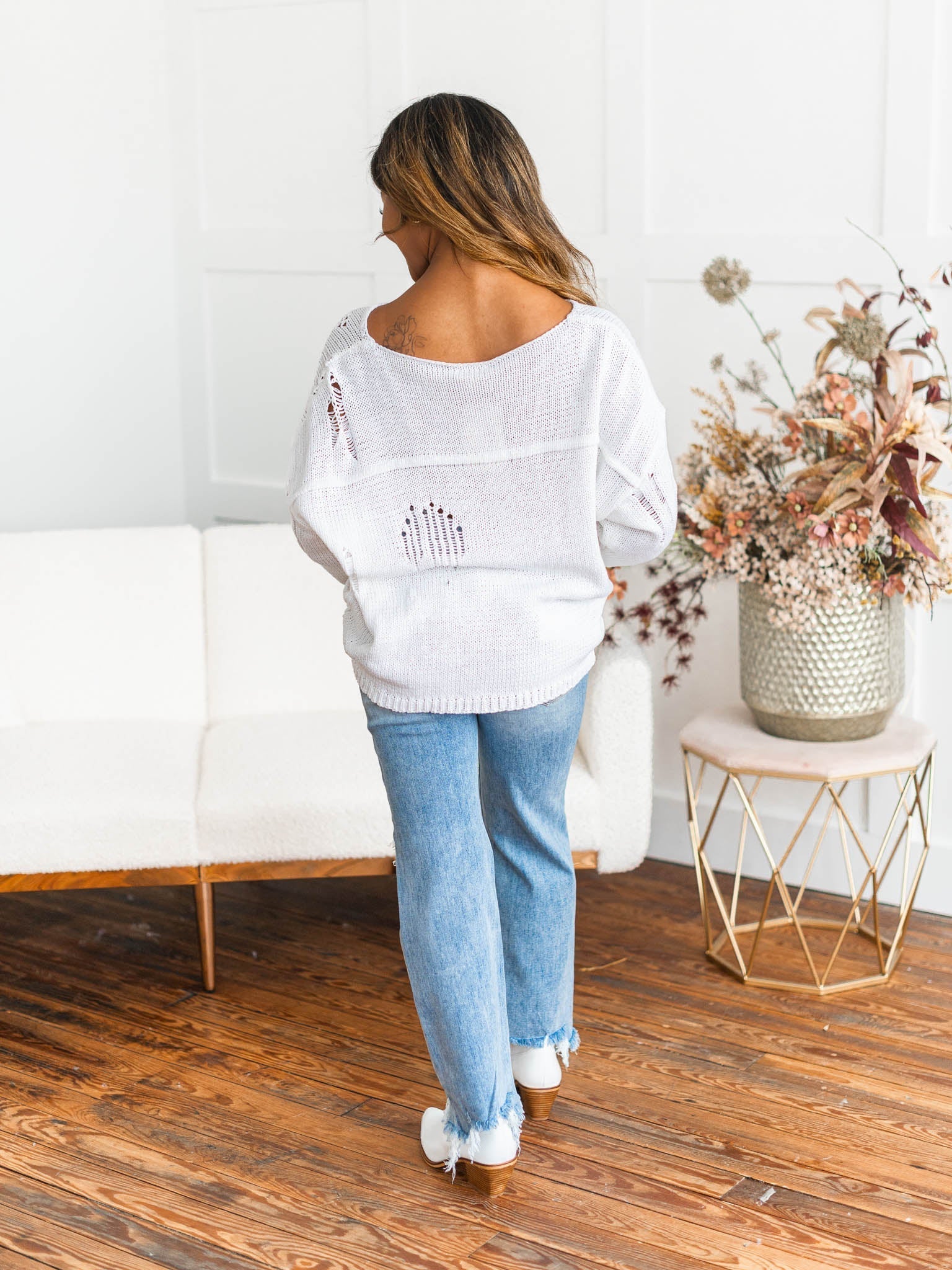You're Perfect Distressed Sweater