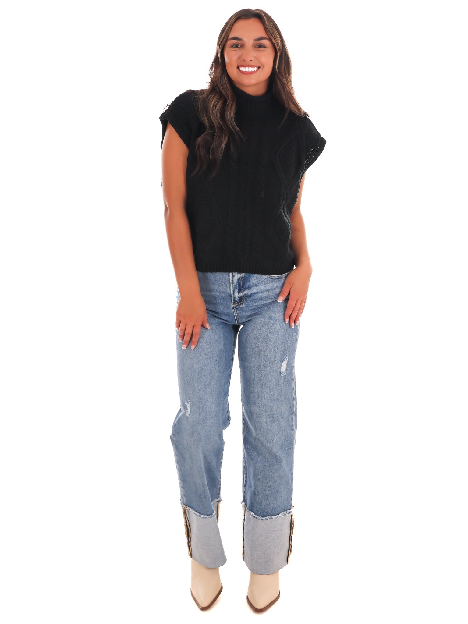 Wondering Why Sweater Vest