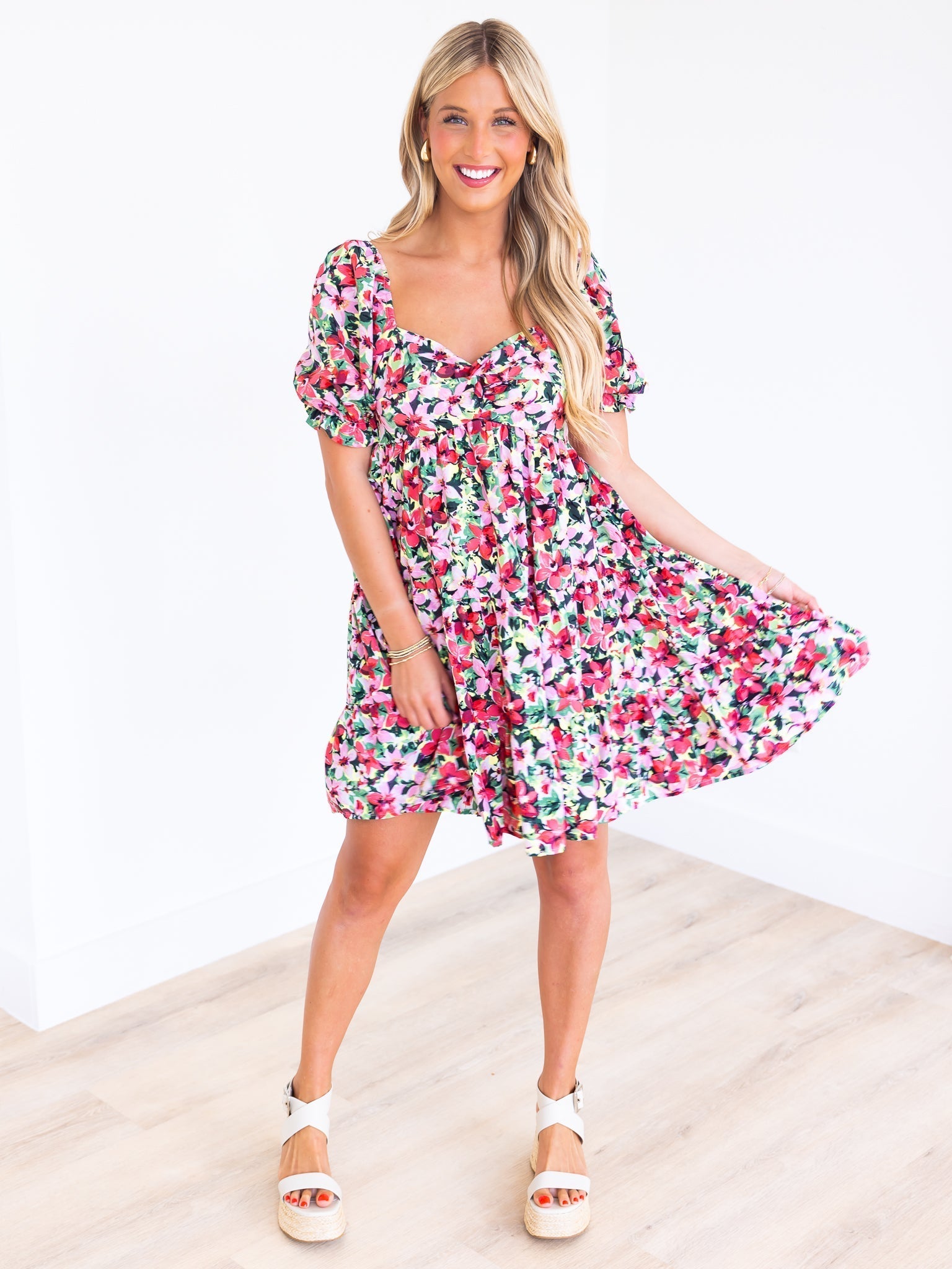 Sunday Service Floral Mini Dress